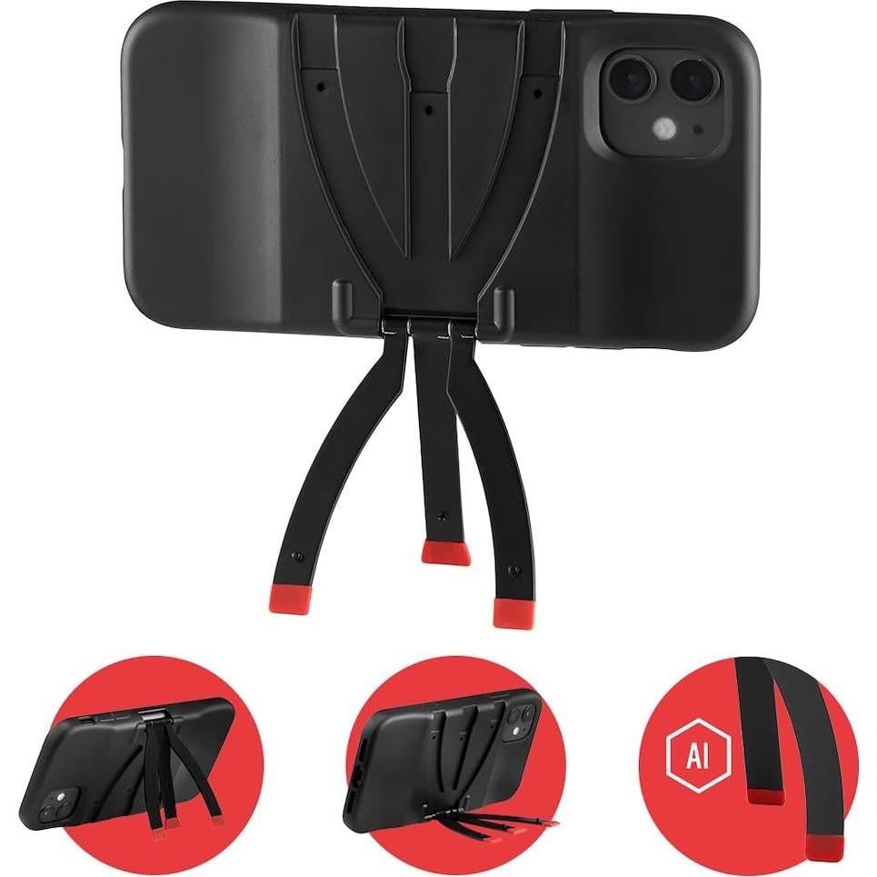 Funda JOBY Standpoint para iPhone 11 - Tripié Aluminio, Carga Inalámbrica