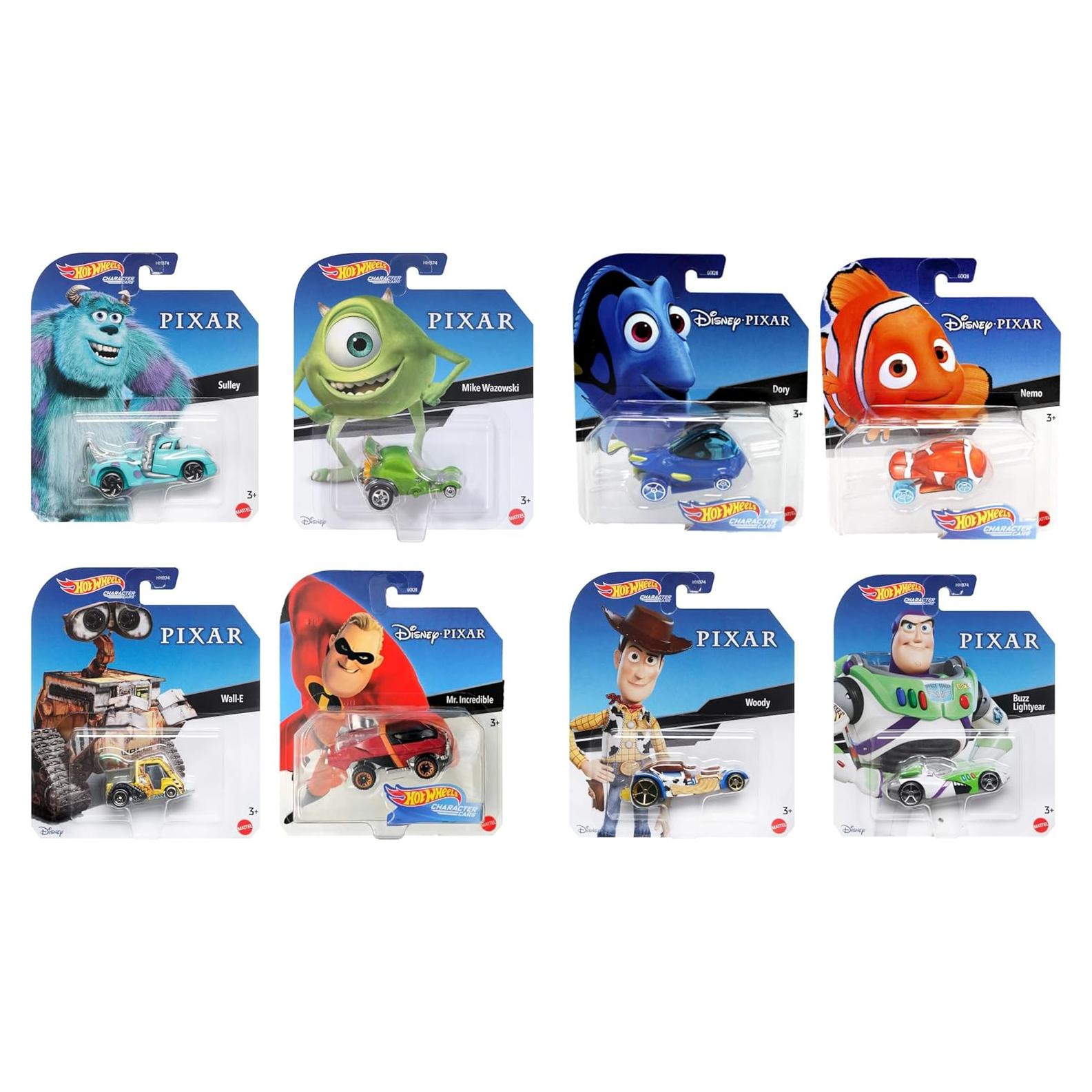 Conjunto de 8 Autos Disney Pixar Hot Wheels GCK28-999J