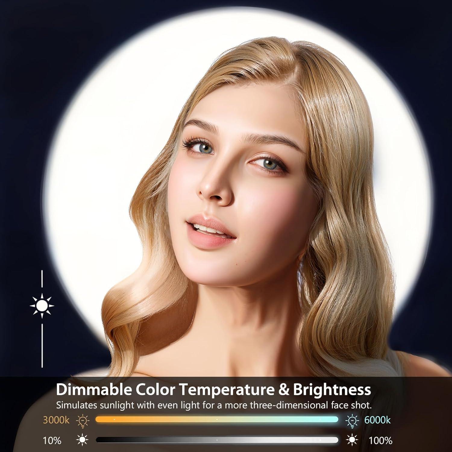 Aro de Luz LED 14" MACTREM con Trípode 180cm y Control Remoto