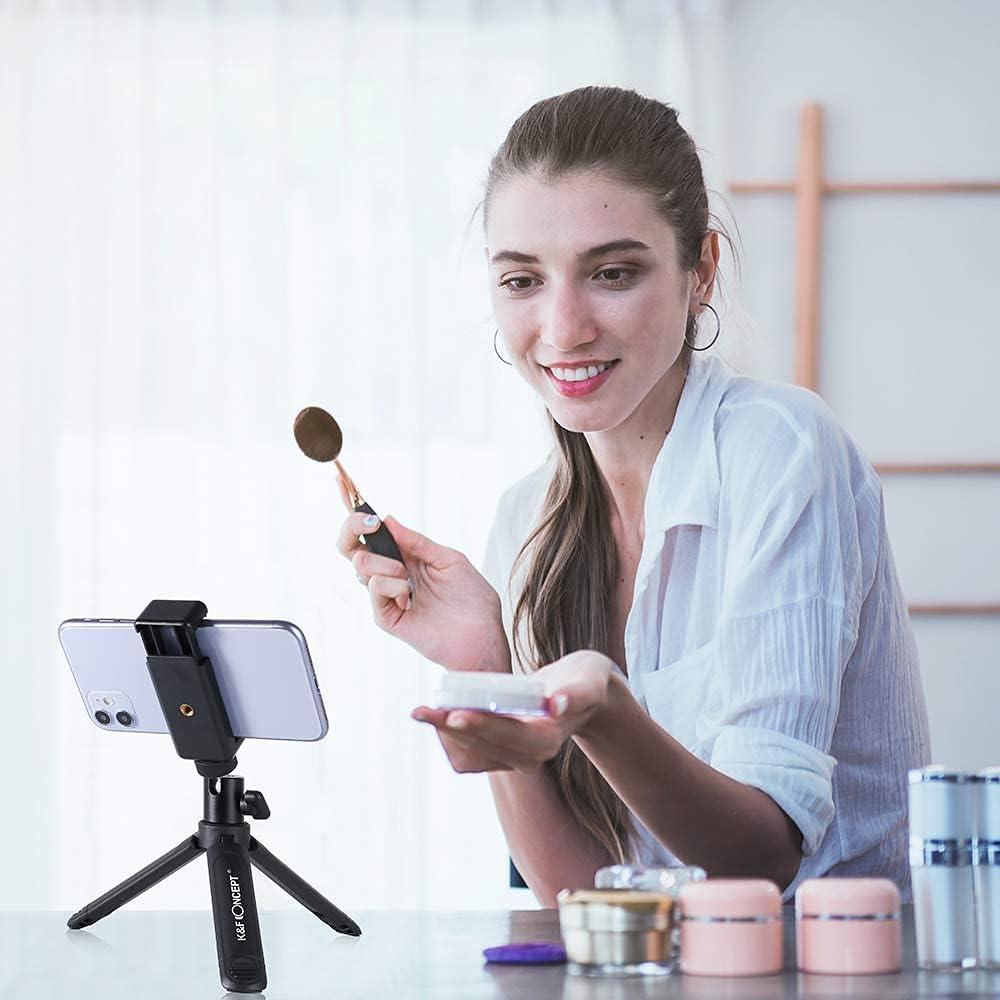 Anillo de Luz Selfie K&F Concept 28 cm con Trípode y Control Remoto