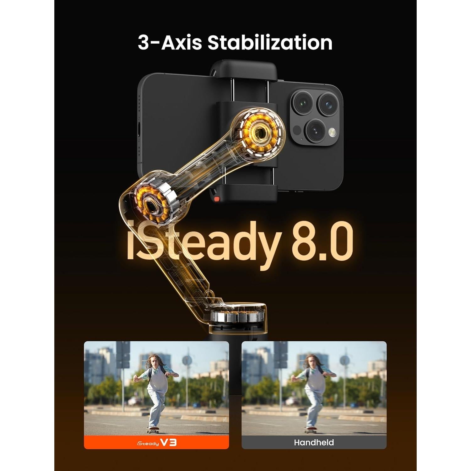 Estabilizador de Cardán Hohem iSteady V3 para Smartphone - Negro