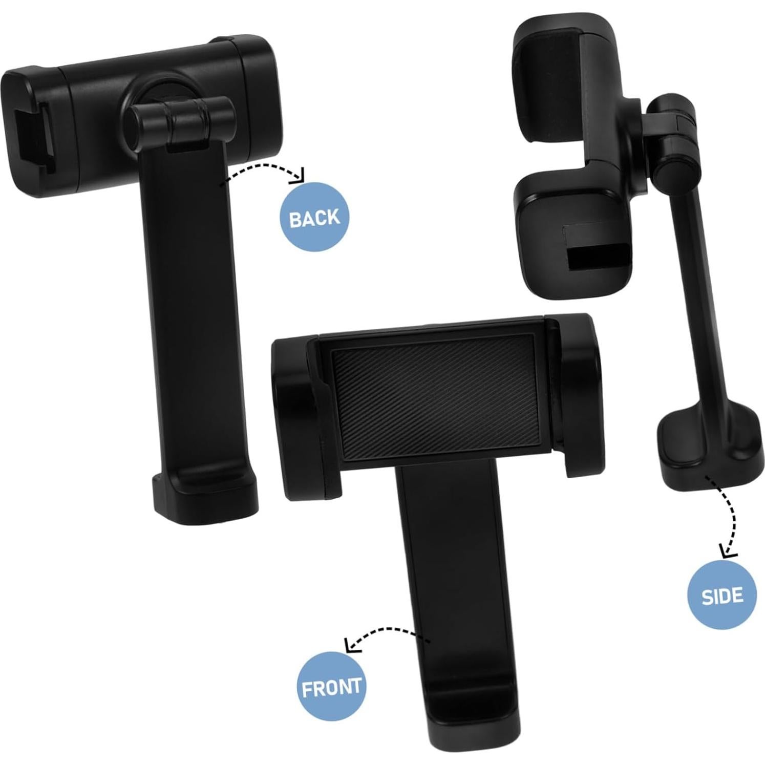 Soporte de trípode ajustable DIYEAH para teléfono negro