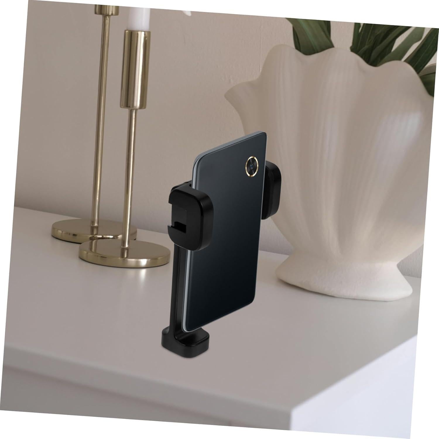 Soporte de trípode ajustable DIYEAH para teléfono negro