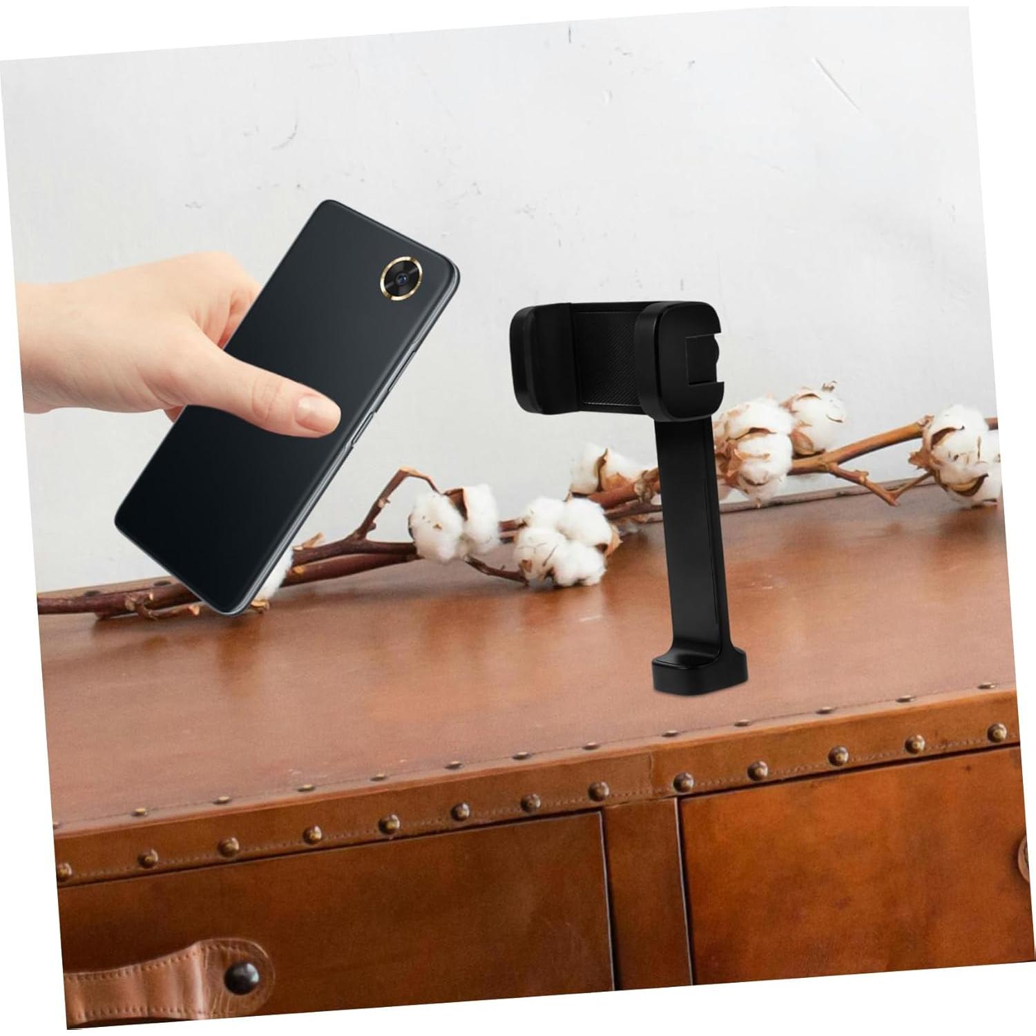 Soporte de trípode ajustable DIYEAH para teléfono negro