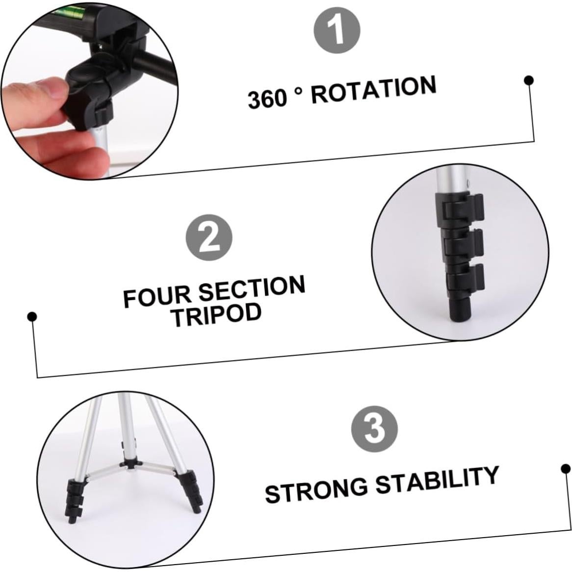Trípode Portátil Ligero Tofficu para Smartphone y Cámara 35 cm