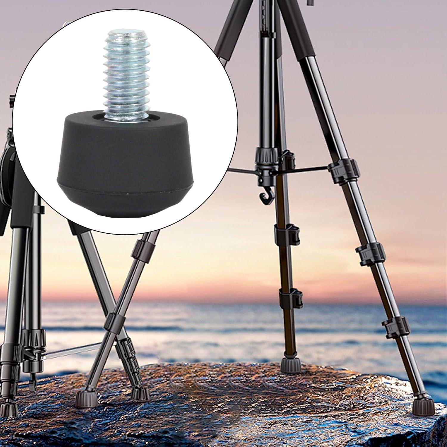 Lightweight 3/8inch Screw Rubber Tripod Foot Pad Nonslip for Cameras and Live Streaming Stands Providing Stability