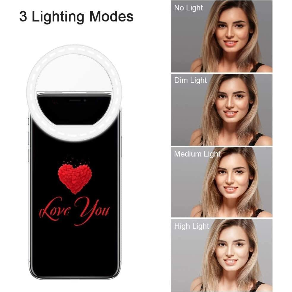 Anillo de Luz Selfie SUMELL 36 LED 3 Modos Iluminación Portátil