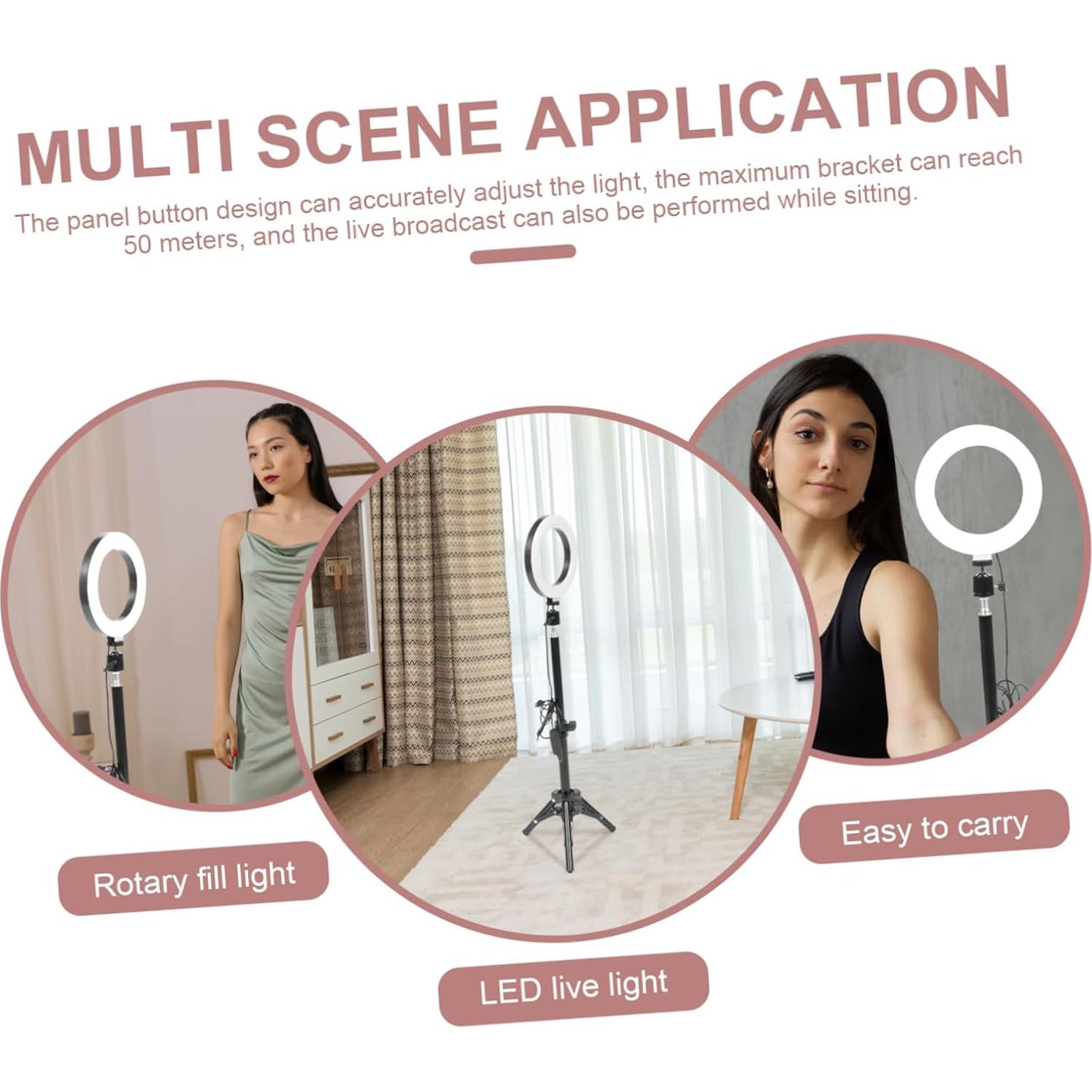 Luz de Relleno LED Artibetter con Trípode y Clip para Teléfono