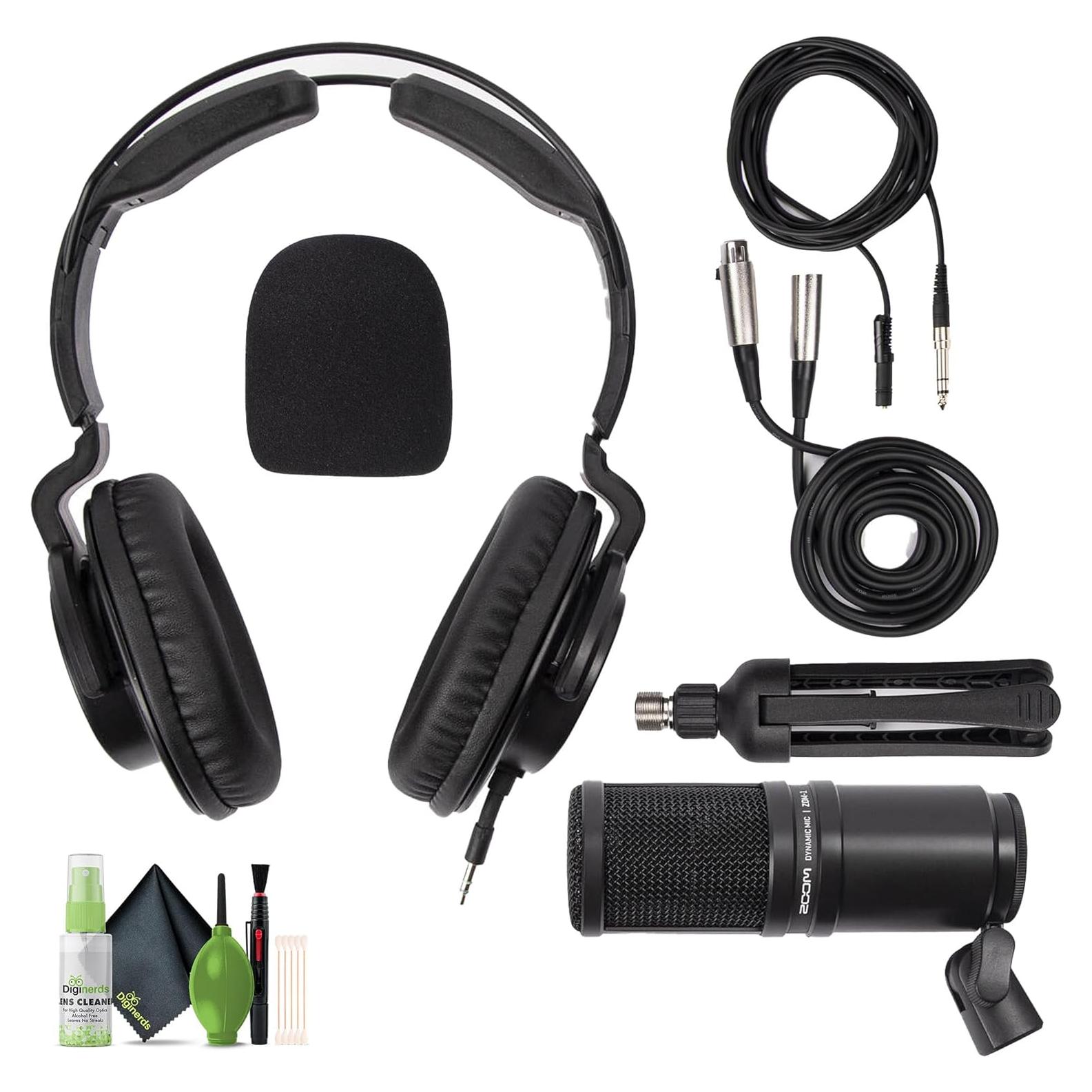 Paquete de Micrófono para Podcast Zoom ZDM-1 con Auriculares ZHP-1