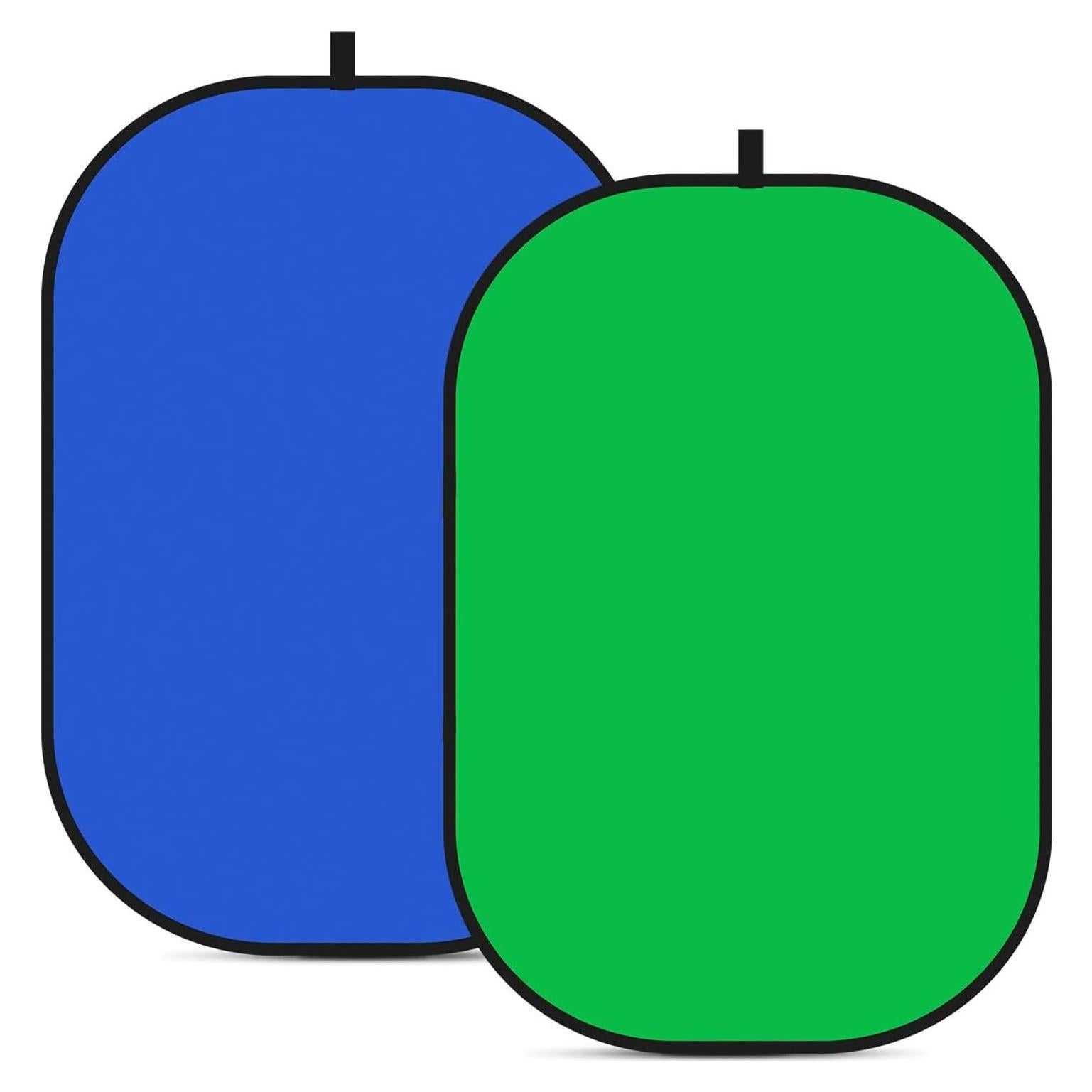 Fondo Chromakey Reversible 1x1.5m Verde y Azul YUOCU