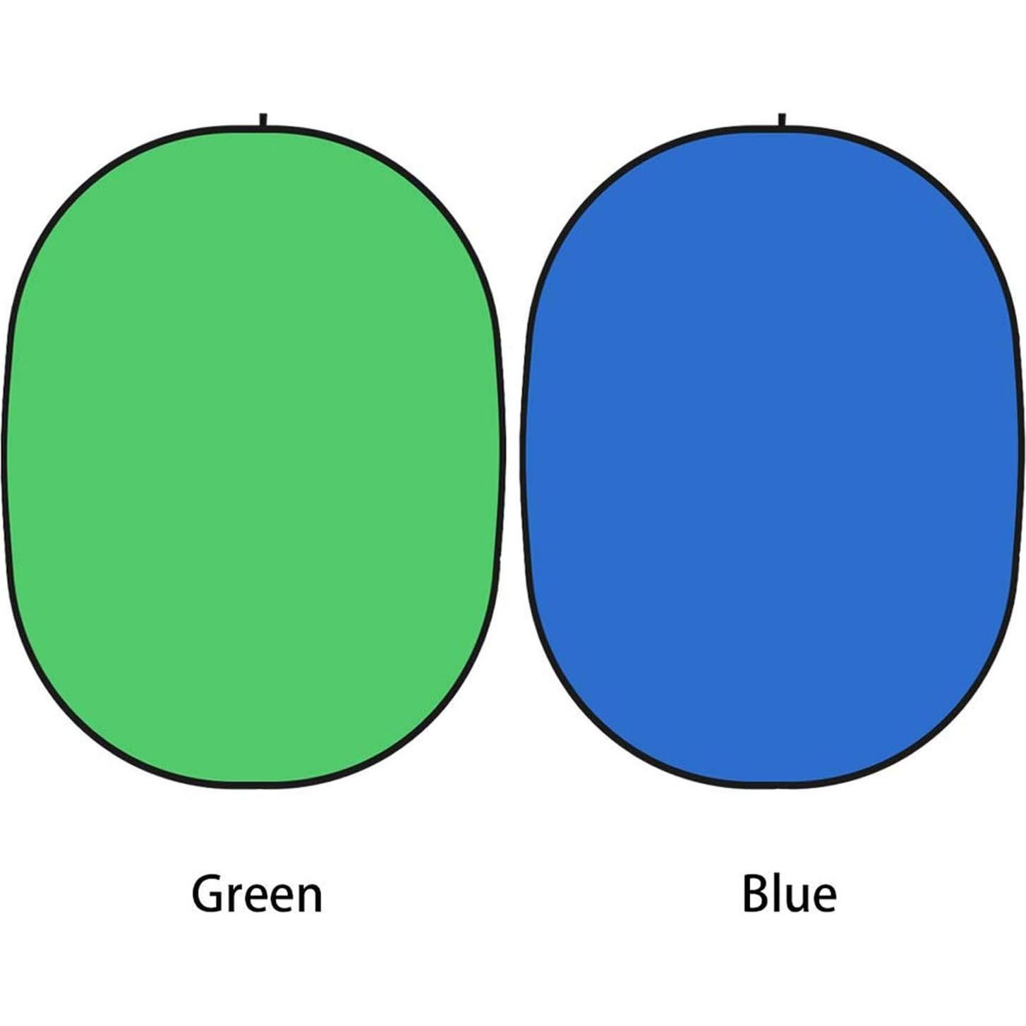 Fondo Chromakey Reversible 1x1.5m Verde y Azul YUOCU