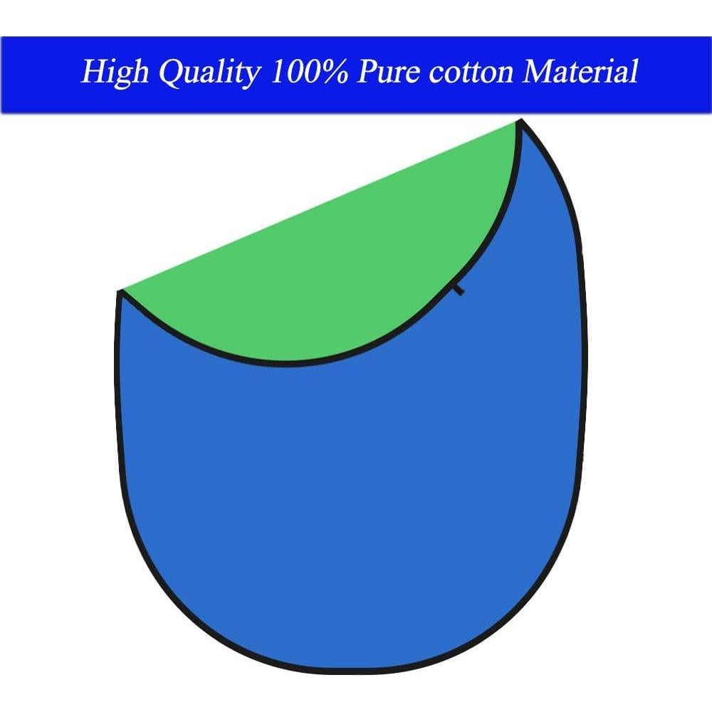 Fondo Chromakey Reversible 1x1.5m Verde y Azul YUOCU