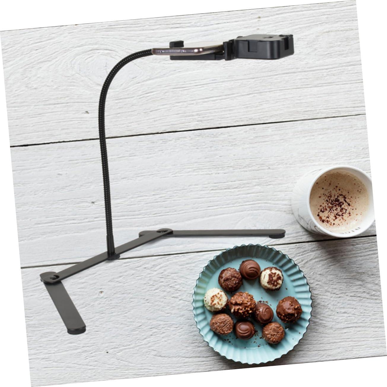 Soporte de trípode ajustable HOMSFOU para teléfono y tablet