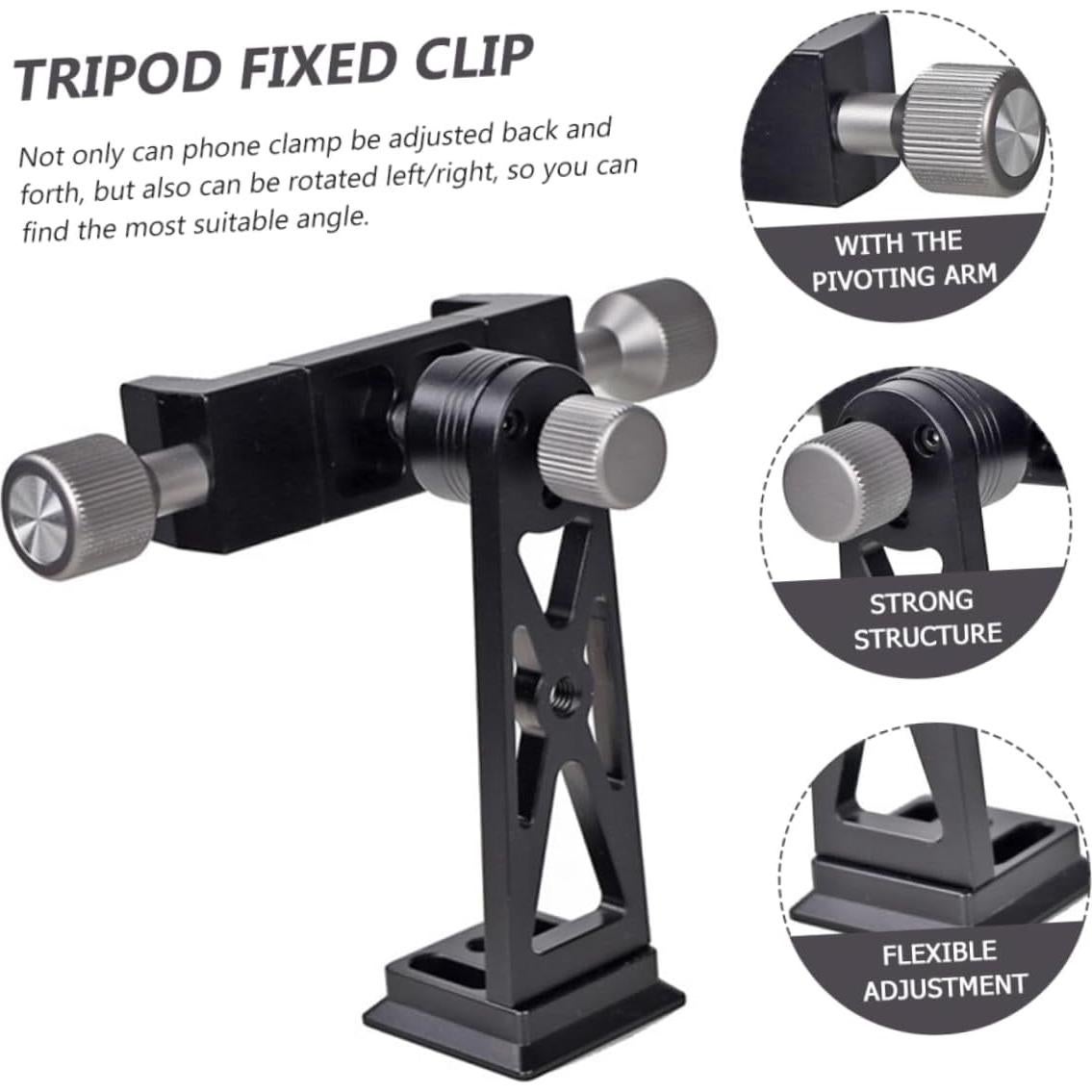 Soporte de Teléfono para Trípode DIYEAH Ajustable 4.5-7.3"