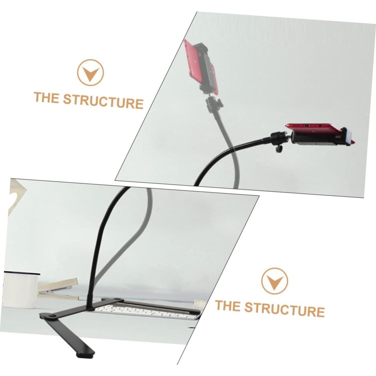 Soporte de trípode profesional Angoily para teléfono vertical