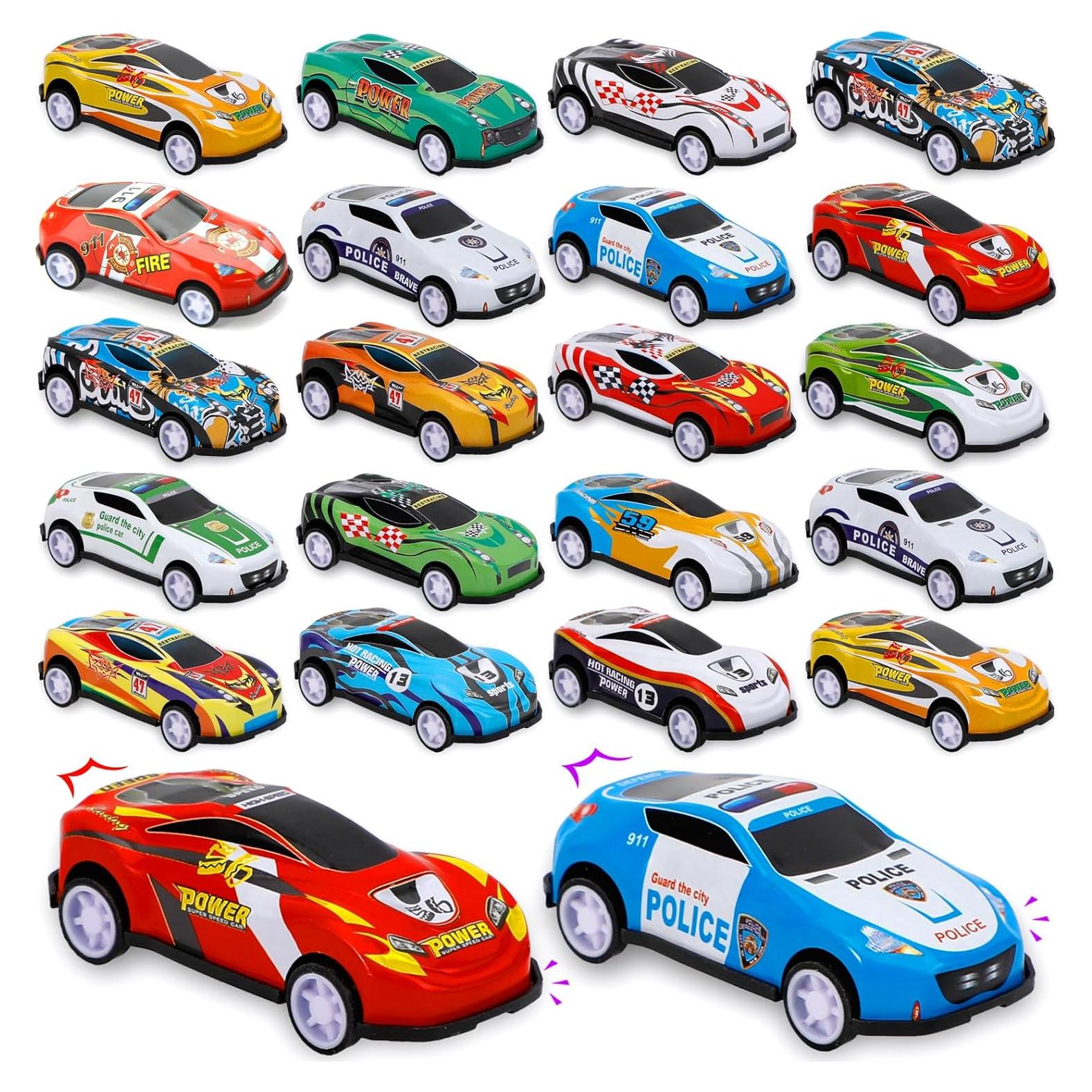 28 Mini Coches de Retroceso Siwarm para Niños 6,99 cm