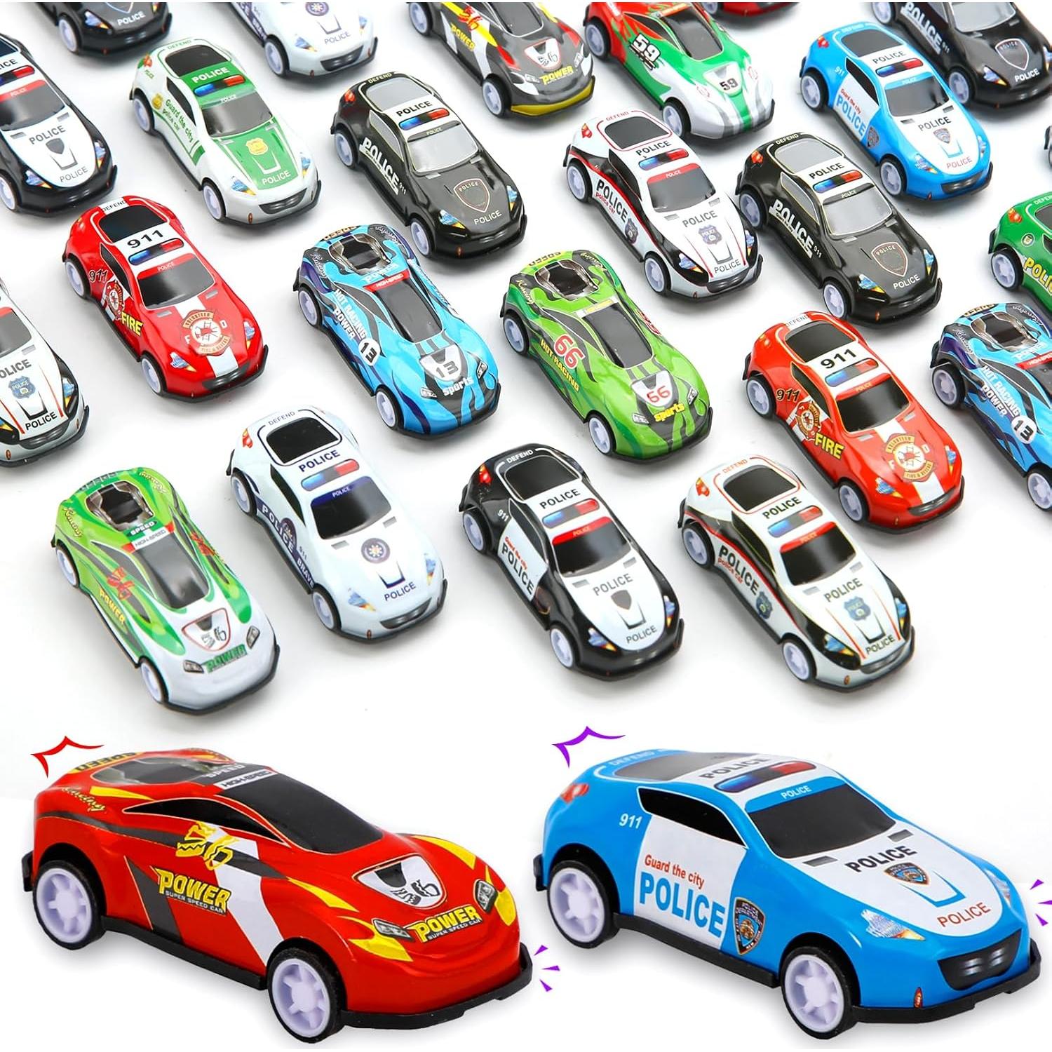 28 Mini Coches de Retroceso Siwarm para Niños 6,99 cm
