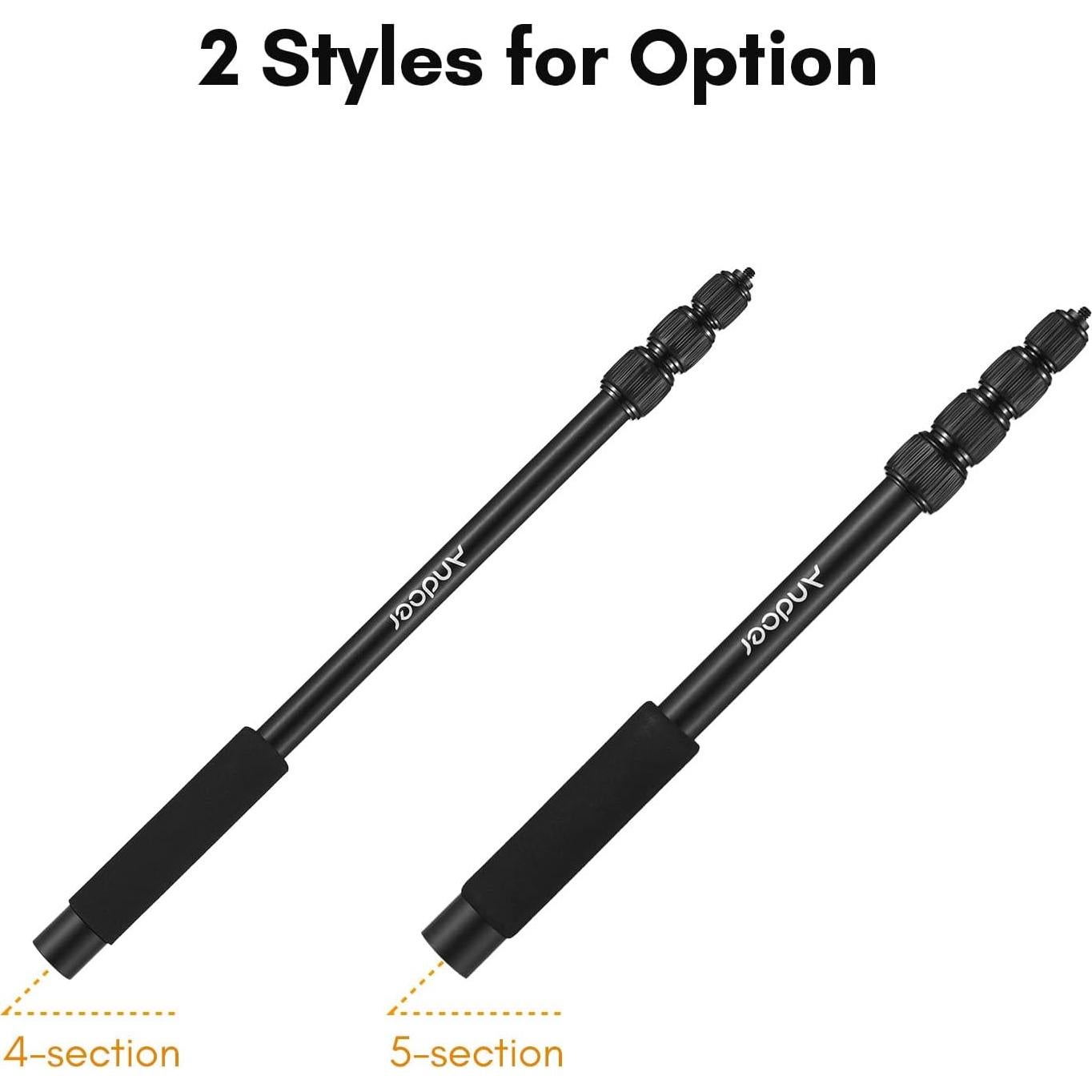 Pértiga de Micrófono Andoer Extensible 45-155cm Aluminio