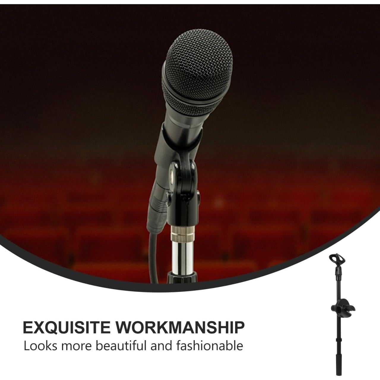 Brazo de Micrófono Ajustable Metal Negro 36.1 cm Duradero