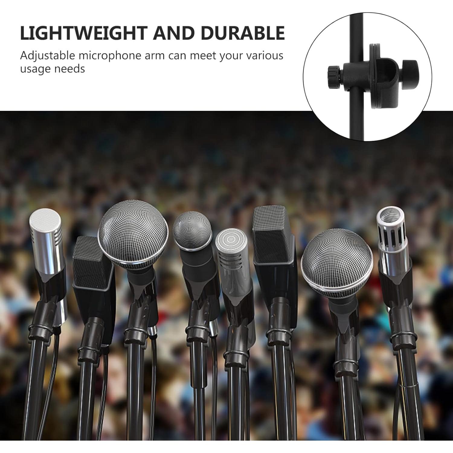 Brazo de Micrófono Ajustable Metal Negro 36.1 cm Duradero