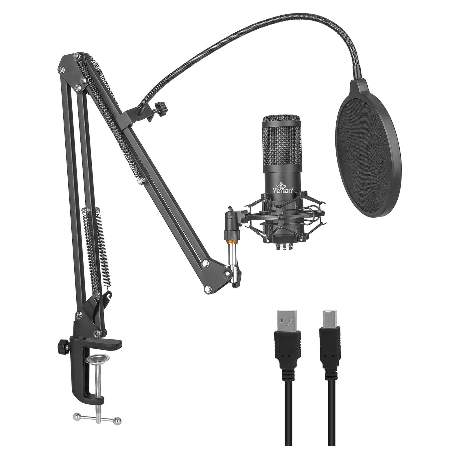 Micrófono USB Yeyian YSA-UCMQ-01 Cardioide 24Bit/192KHz