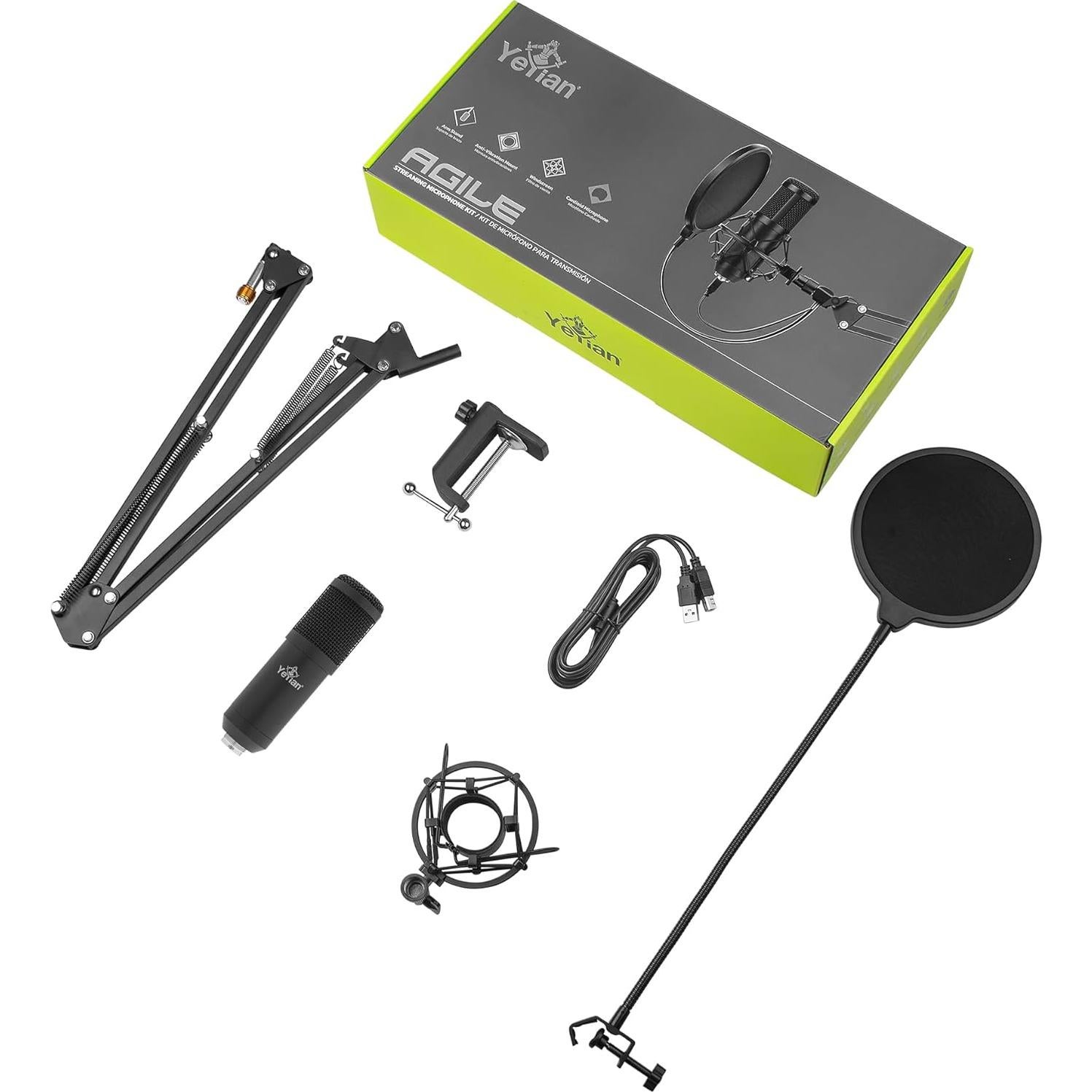 Micrófono USB Yeyian YSA-UCMQ-01 Cardioide 24Bit/192KHz