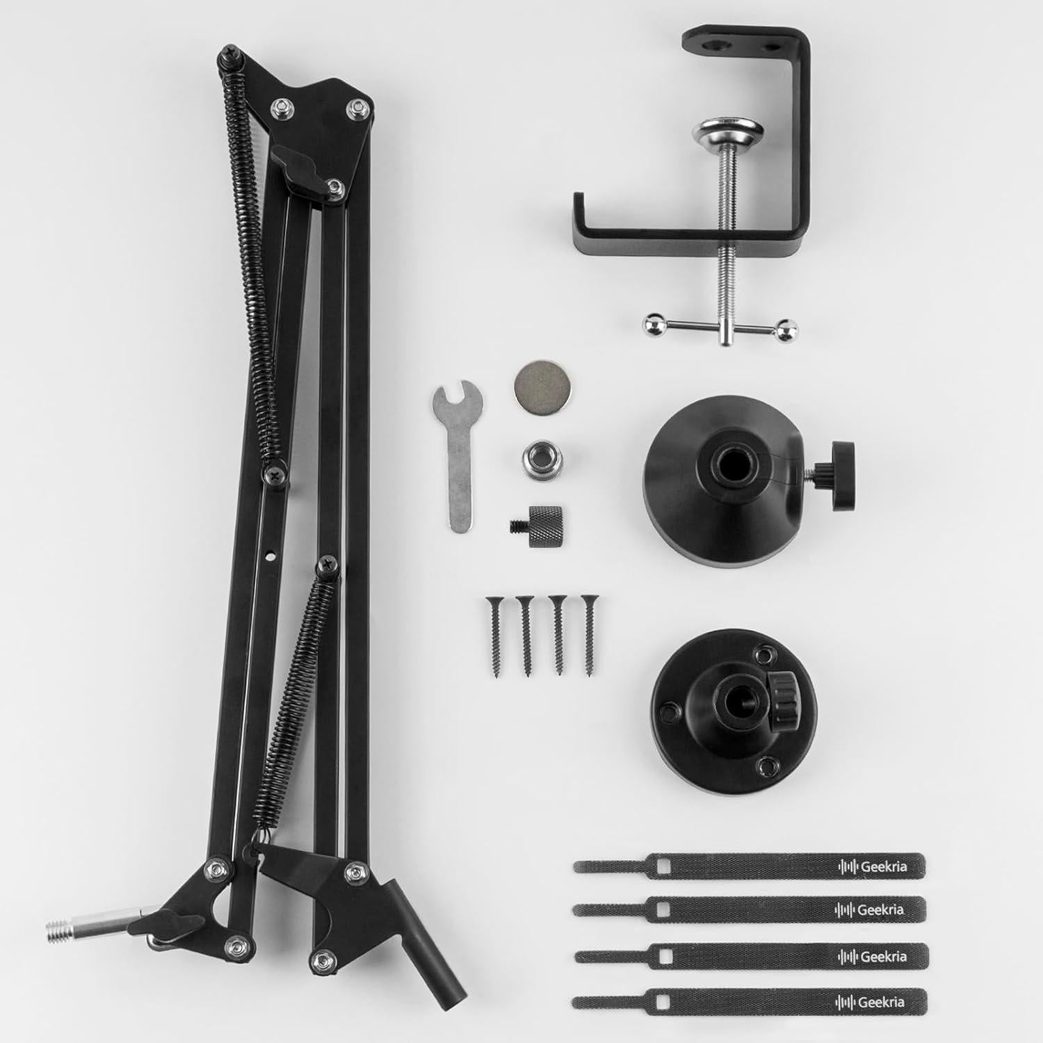 Brazo de Micrófono Geekria para Blue Yeti y Snowball - Soporte de Mesa