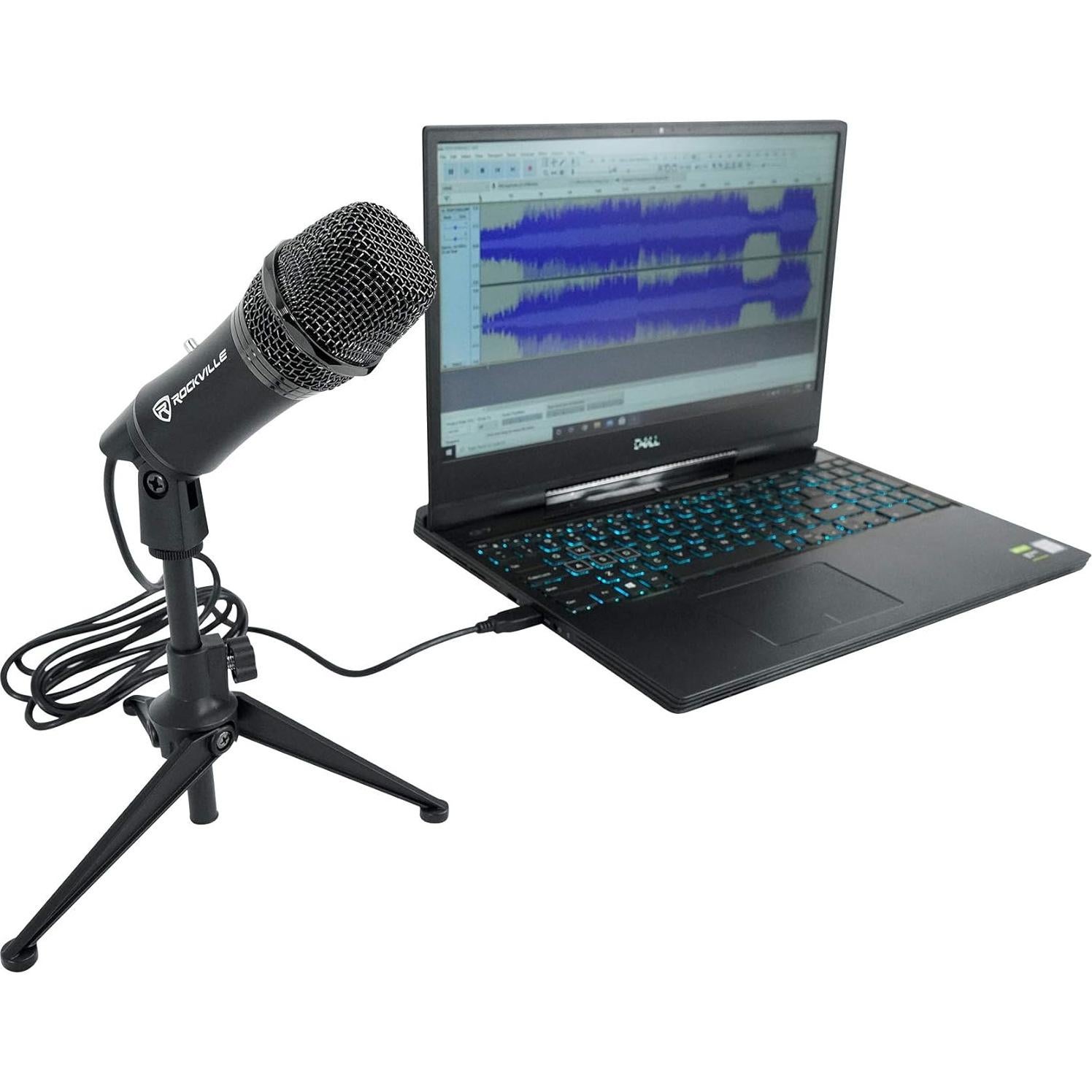 Micrófono USB Rockville Z-Stream + Brazo Ajustable Audio Technica