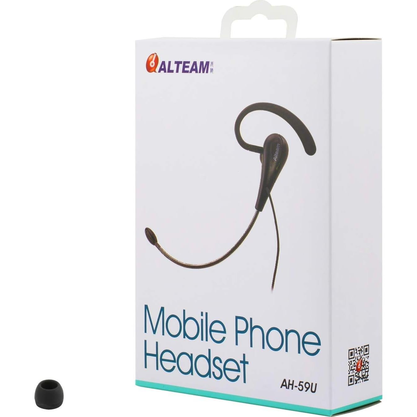 Auricular Mono con Micrófono Flexible ALTEAM AH-59U 3.5mm