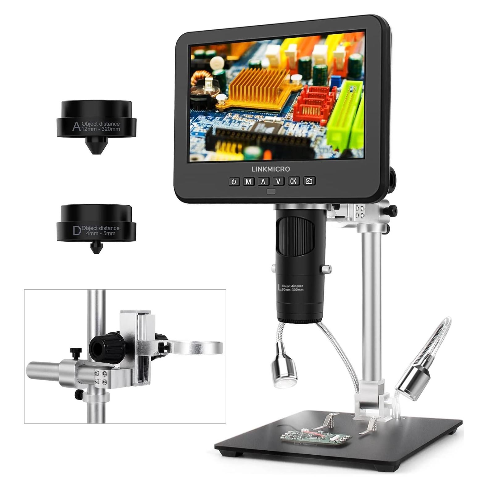 Microscopio Digital LINKMICRO LM-246-MS 3 Lentes 2000X