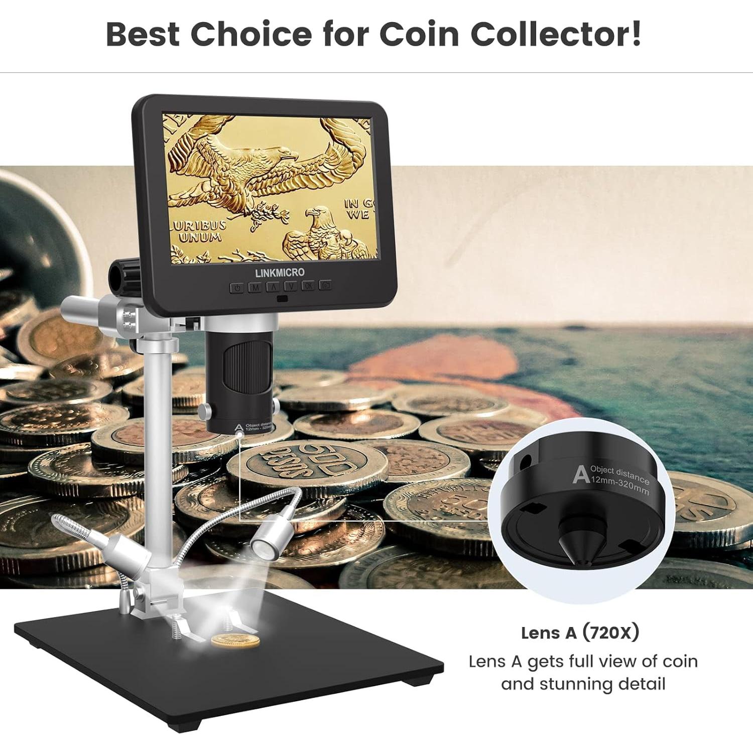 Microscopio Digital LINKMICRO LM-246-MS 3 Lentes 2000X