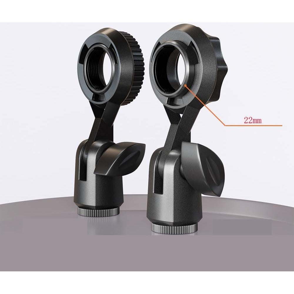 Soporte de Micrófono de Condensador 2 Piezas 22 mm Ajustable