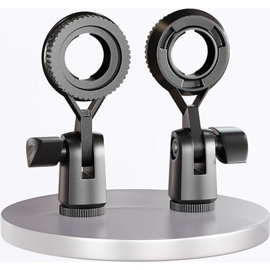 Soporte de Micrófono de Condensador 2 Piezas 22 mm Ajustable
