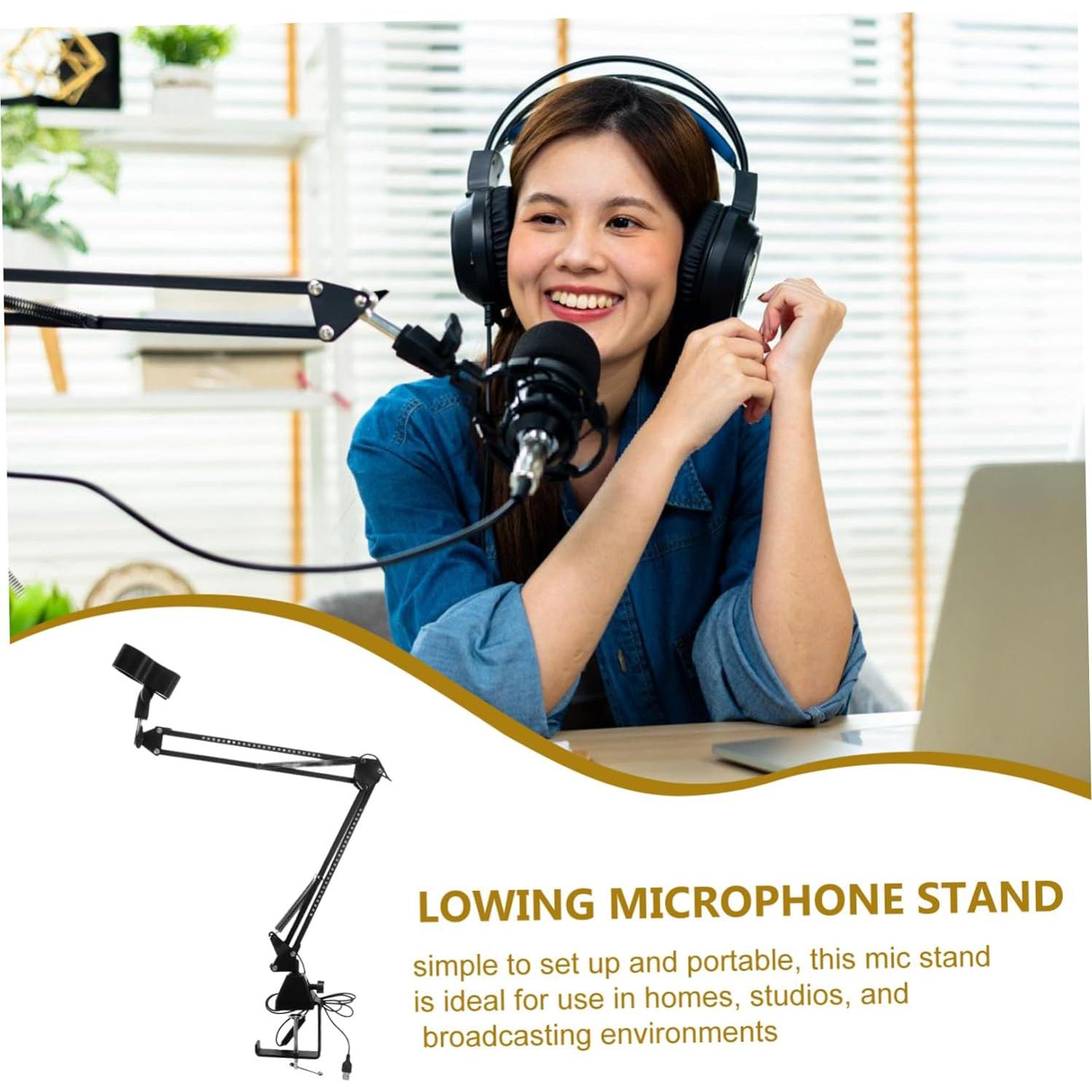 Soporte de Micrófono RGB Led SUPVOX con Brazo Telescópico