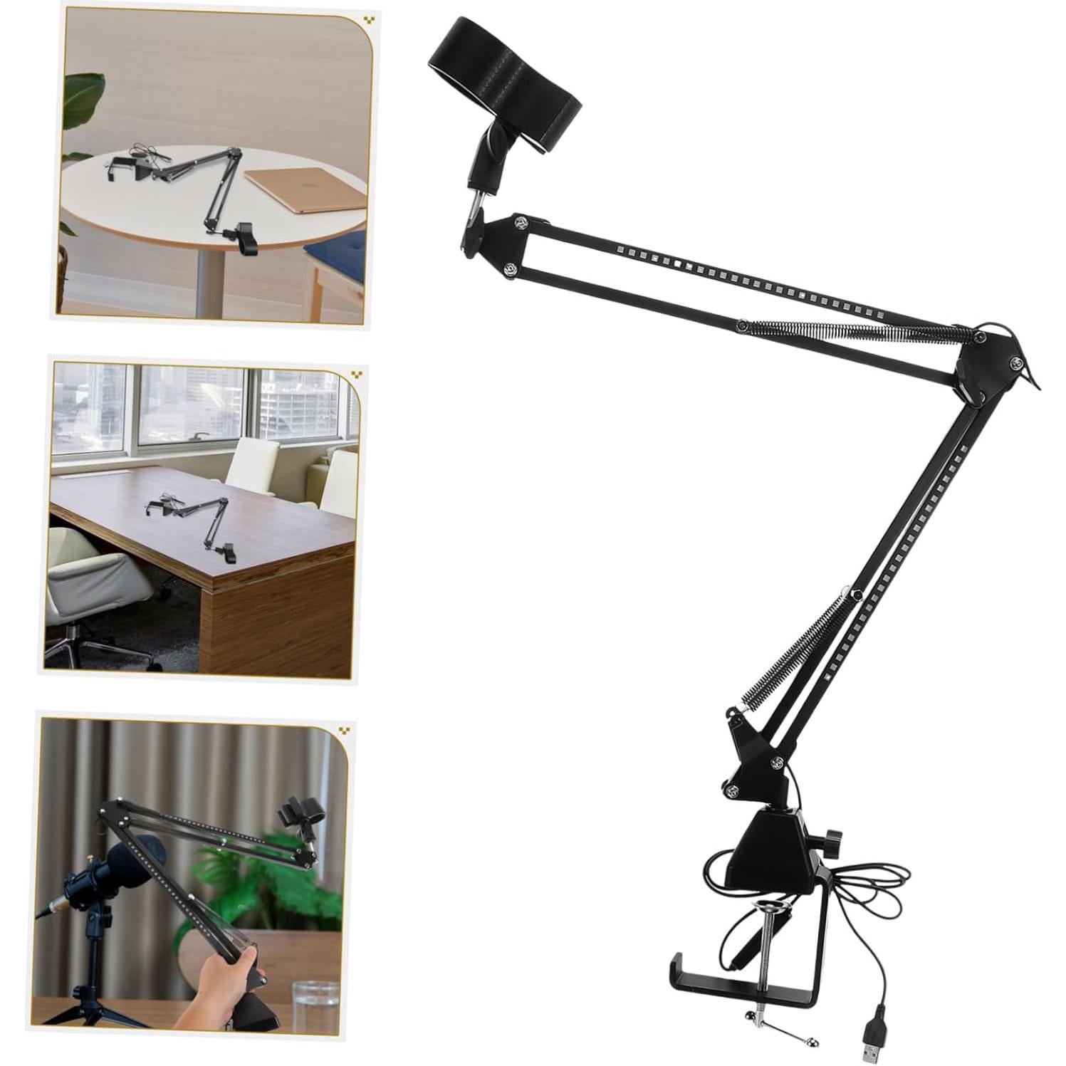 Soporte de Micrófono RGB Led SUPVOX con Brazo Telescópico