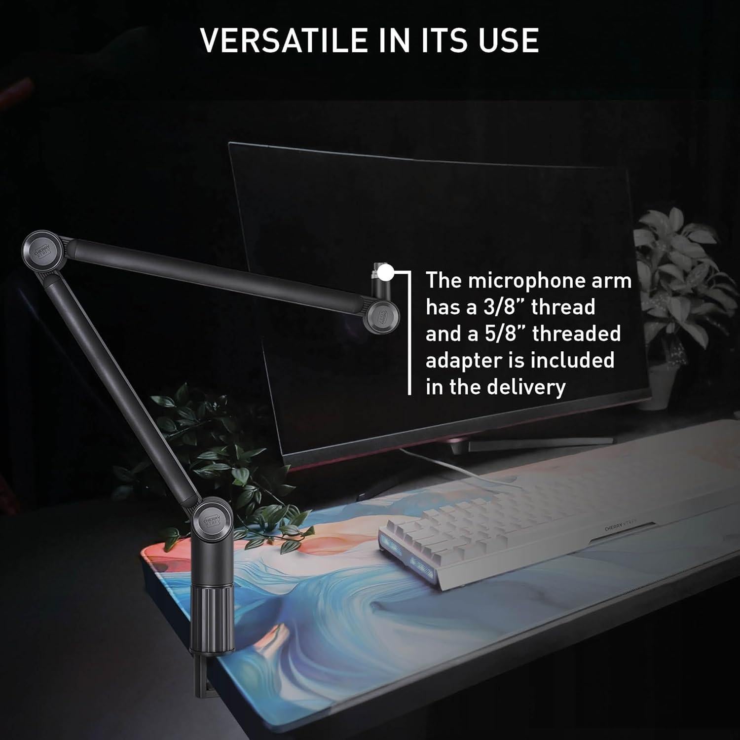 Brazo de Micrófono CHERRY XTRFY Ngale Aluminio Negro