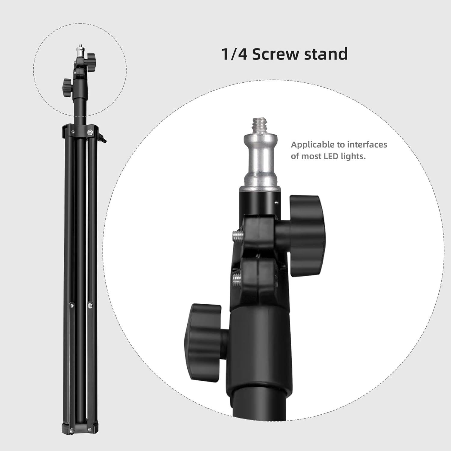 Trípode de Luz Yongnuo 190cm para Fotografía con Rosca 1/4"