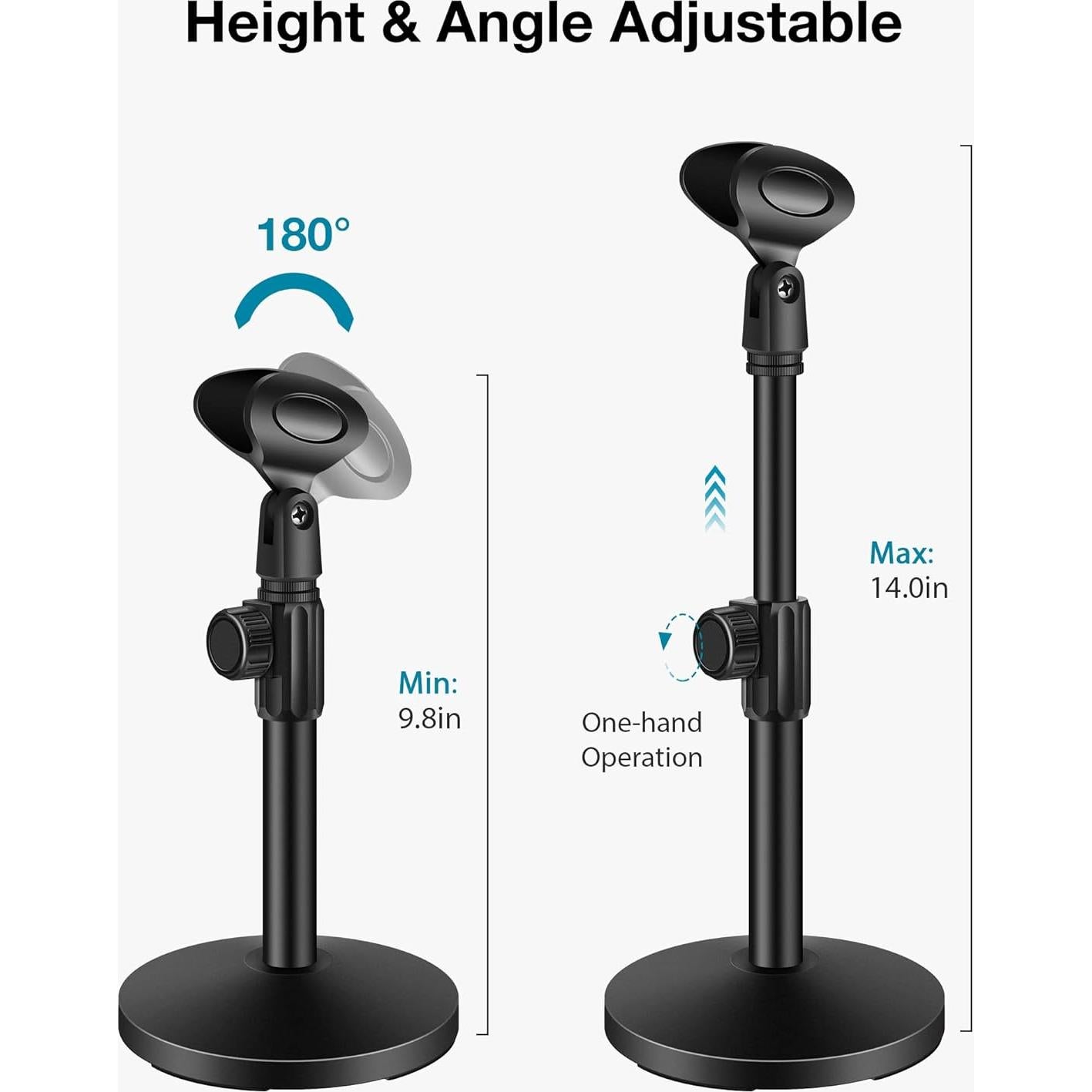 Soporte de Micrófono de Escritorio InnoGear Ajustable 24.9-35.6 cm