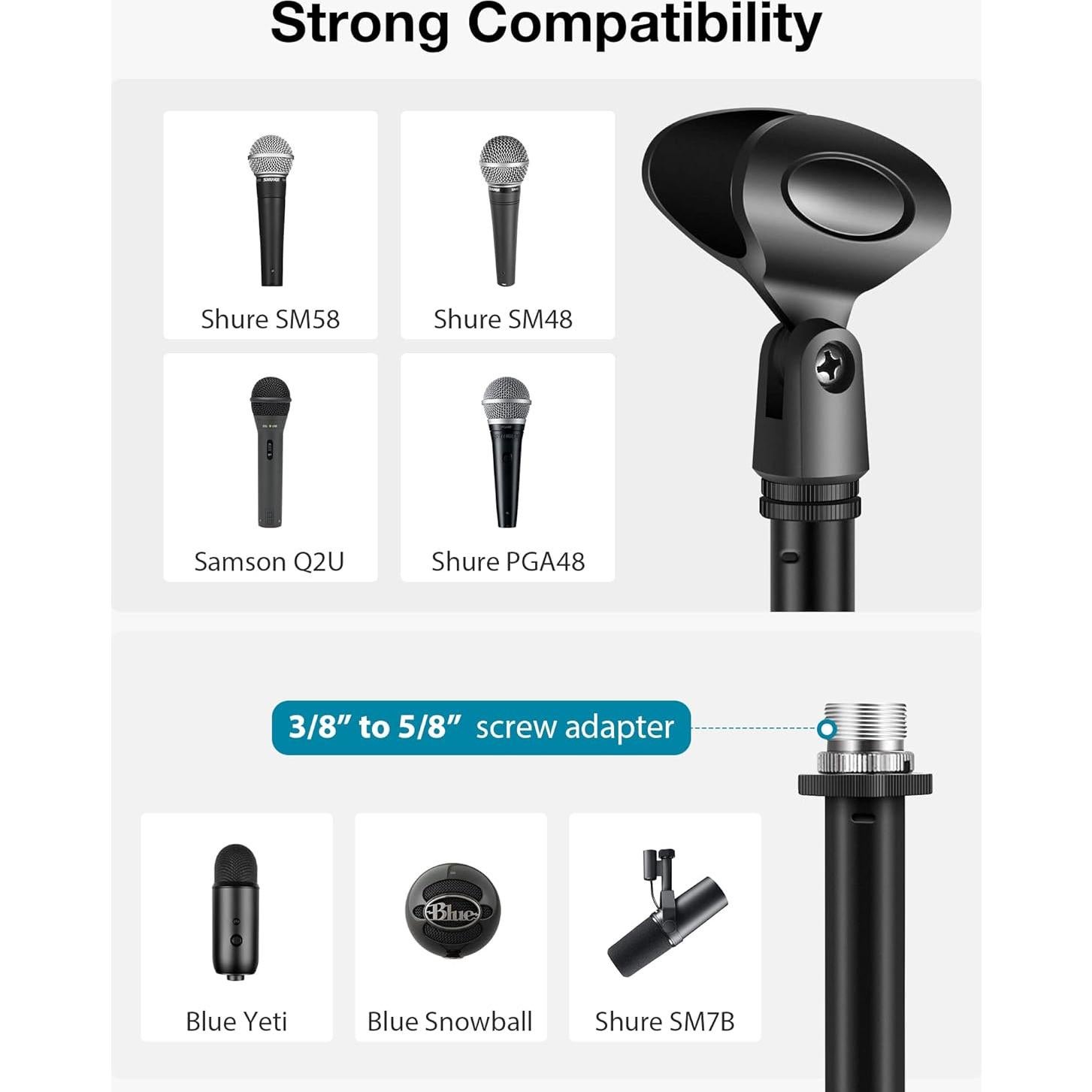 Soporte de Micrófono de Escritorio InnoGear Ajustable 24.9-35.6 cm