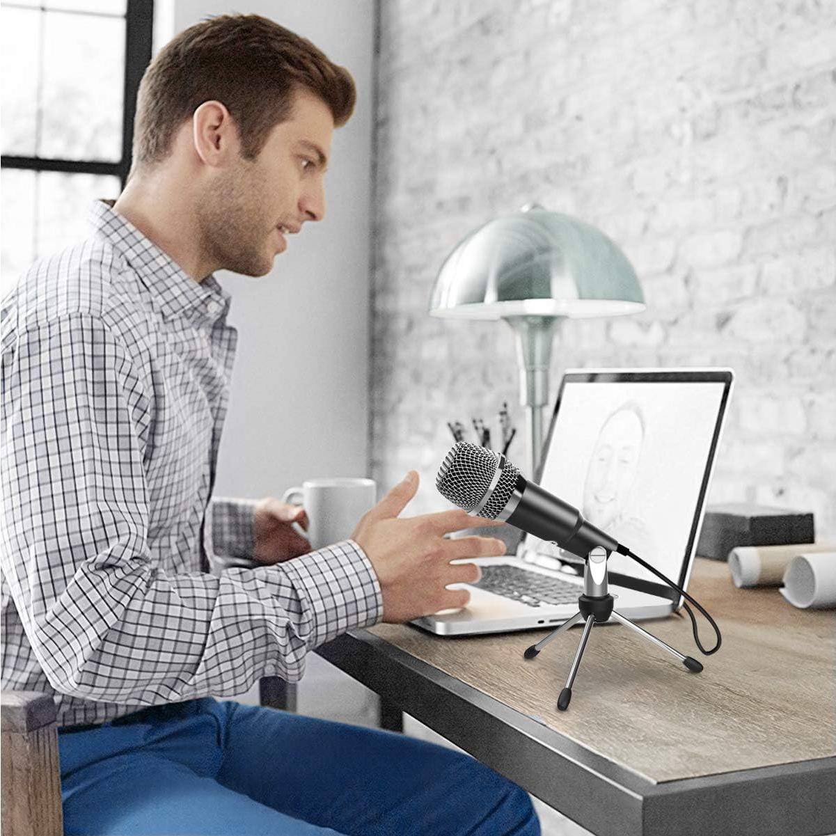 Micrófono USB FIFINE T732+K668 con Soporte y Filtro Antipop