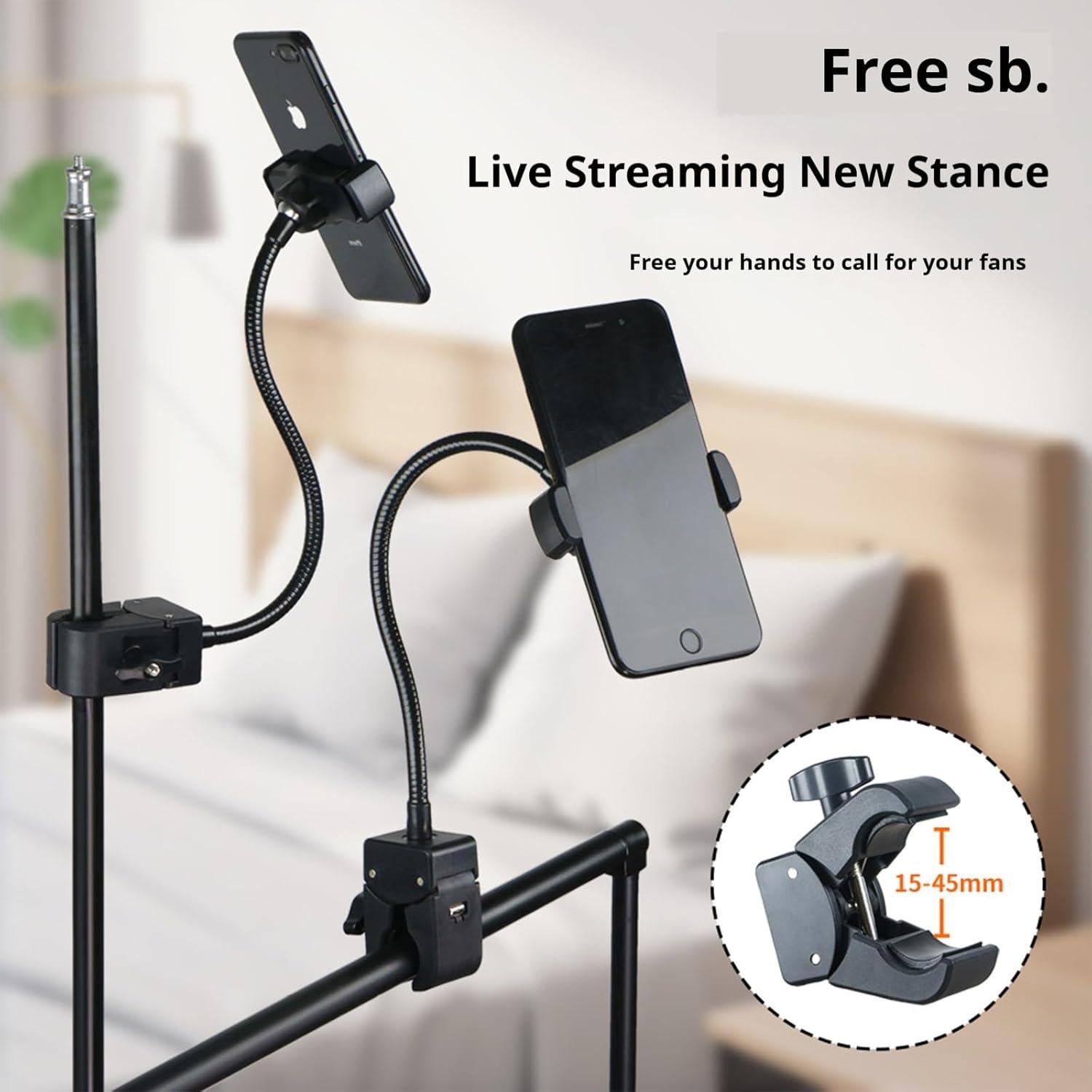 Soporte para Teléfono Ajustable 360° BOOMARM02 - Clip para Micrófono