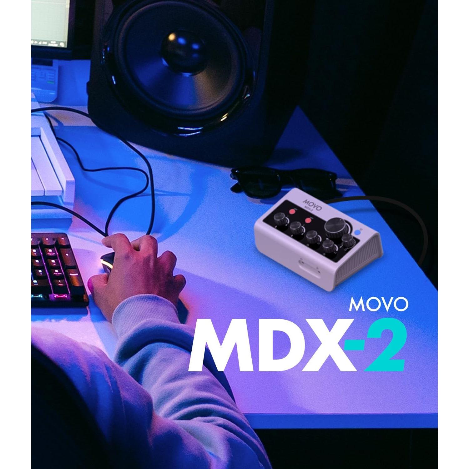 Kit de Podcasting Movo MDX-2 con 2 Micrófonos UM6 y Soportes