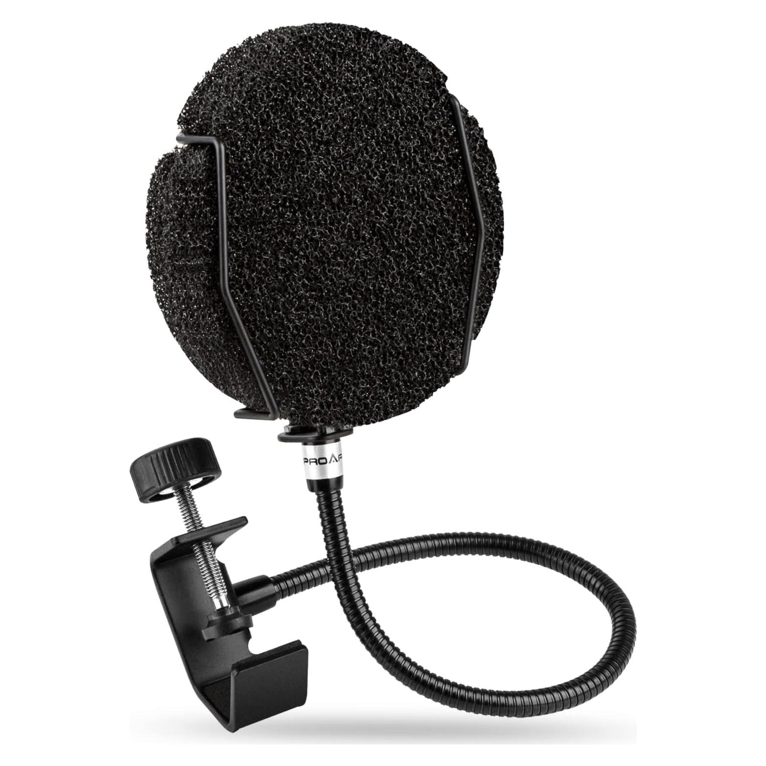 Filtro Pop Profesional PROAR para Micrófonos - Brazo Flexible