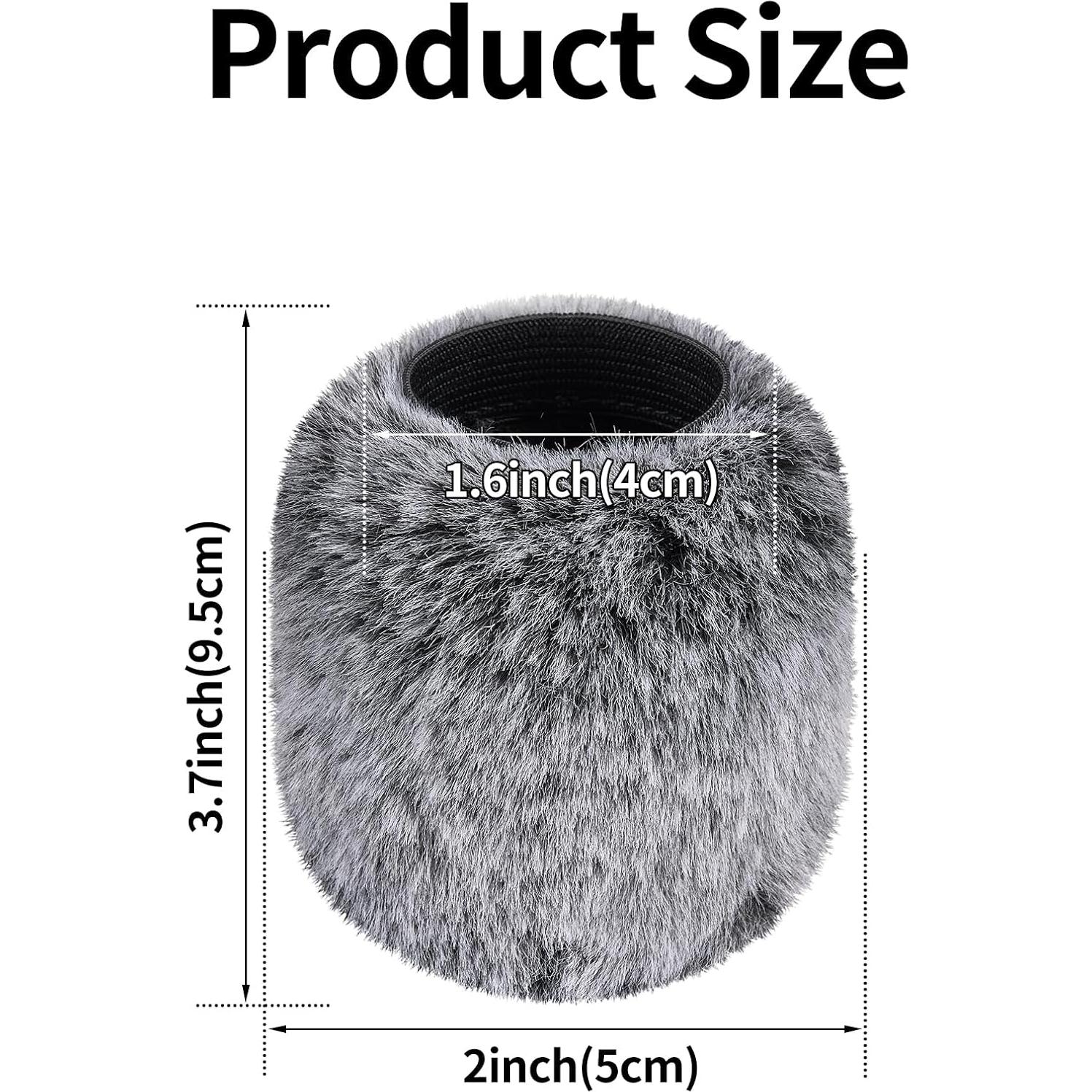 Pop Filter for Audio-Technica AT2020 Microphone，Mic Covers Foam with Furry Windscreen Muff Windshield Acoustic Recording Filter and Noise for AT2020USB AT2035 AT2040 AT2050 ATR2500 ATR2500X AT4040