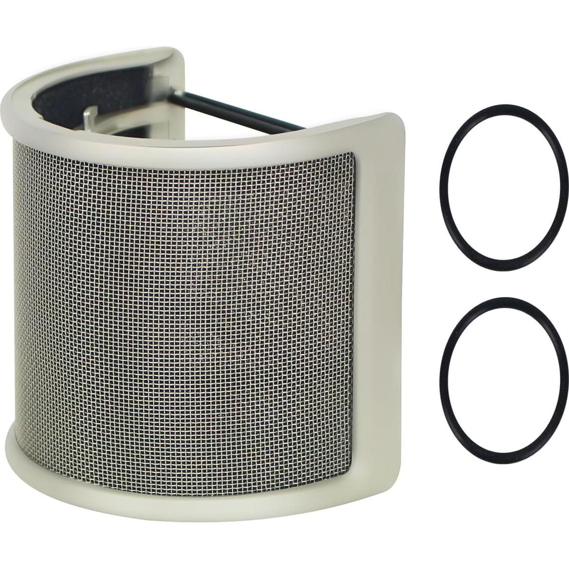 Filtro Pop Micfuns Dorado para Micrófono 10.16 cm