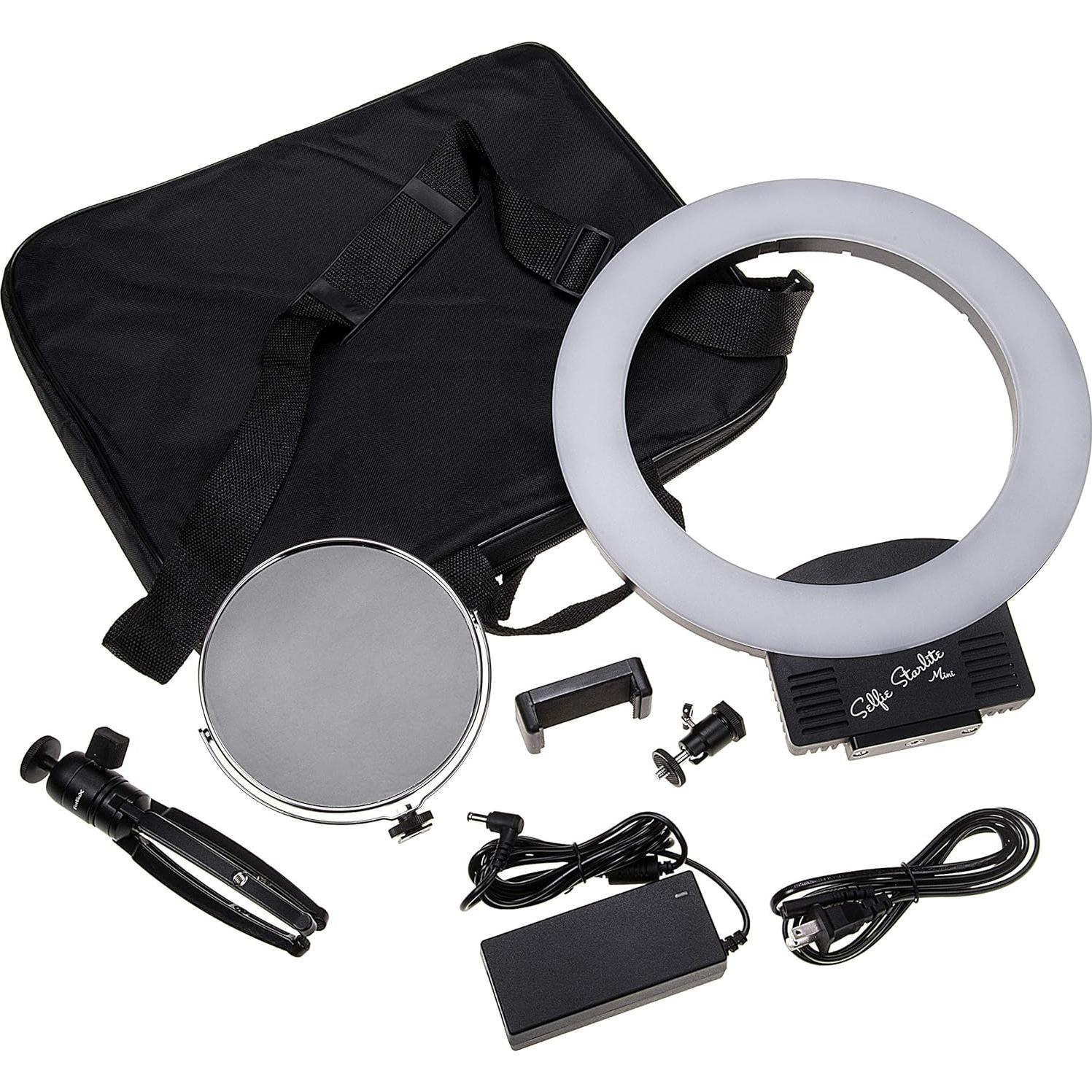 Luz de Anillo LED Fotodiox Mini 30.48cm Bi-Color con Trípode