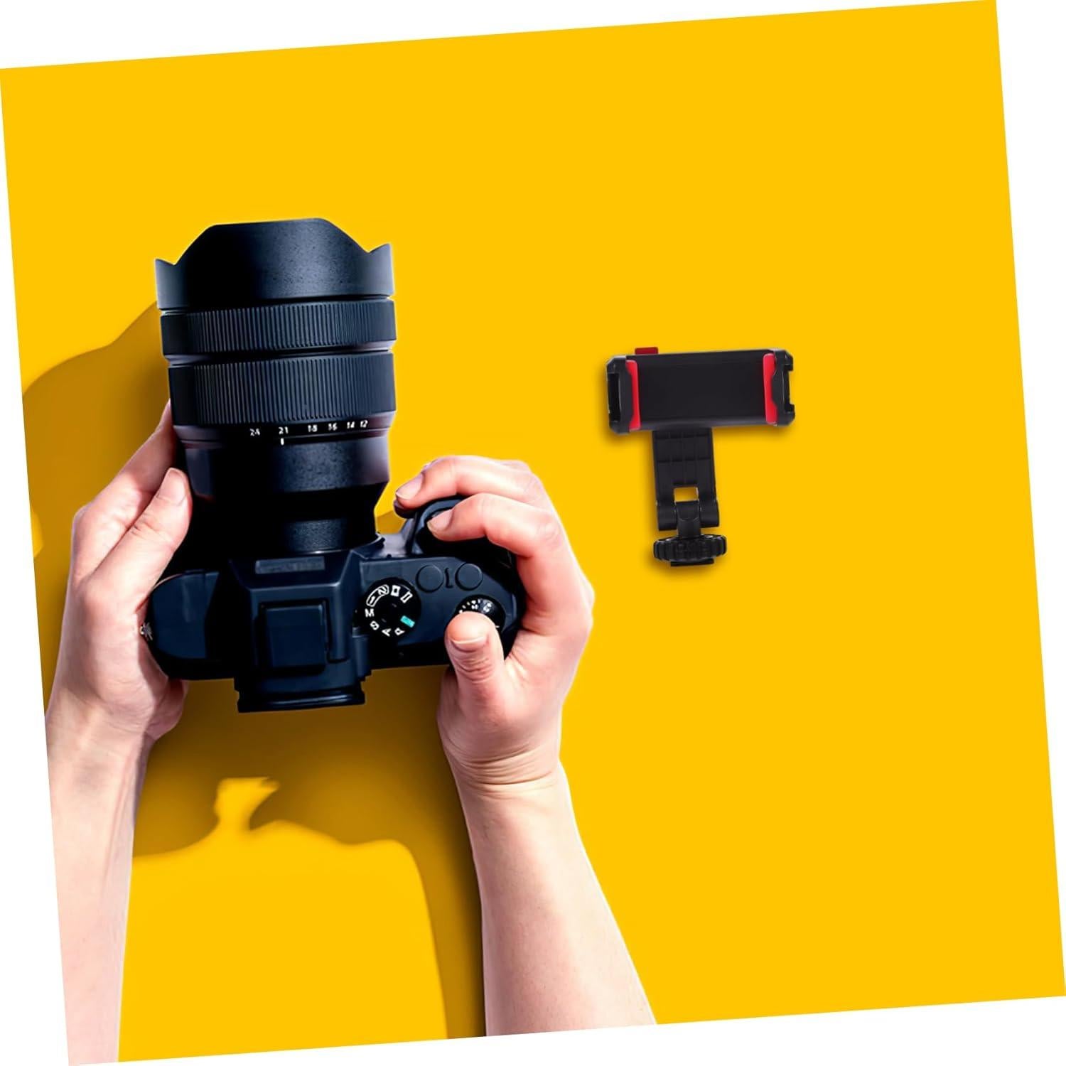 Clip Adaptador de Teléfono Rotatorio 360° Holibanna para Trípode