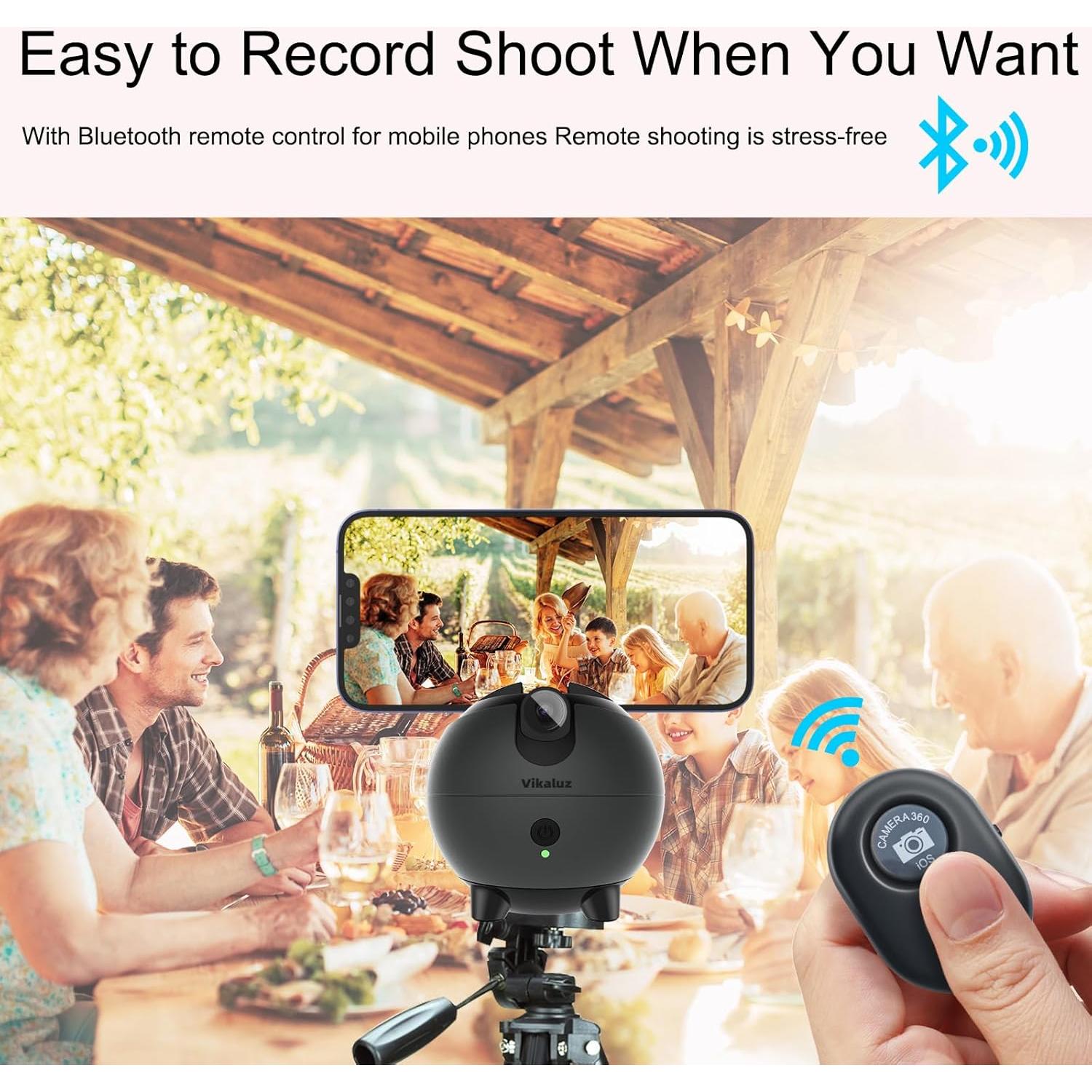 Trípode de Seguimiento Facial Automático Vikaluz Q9-P 360°