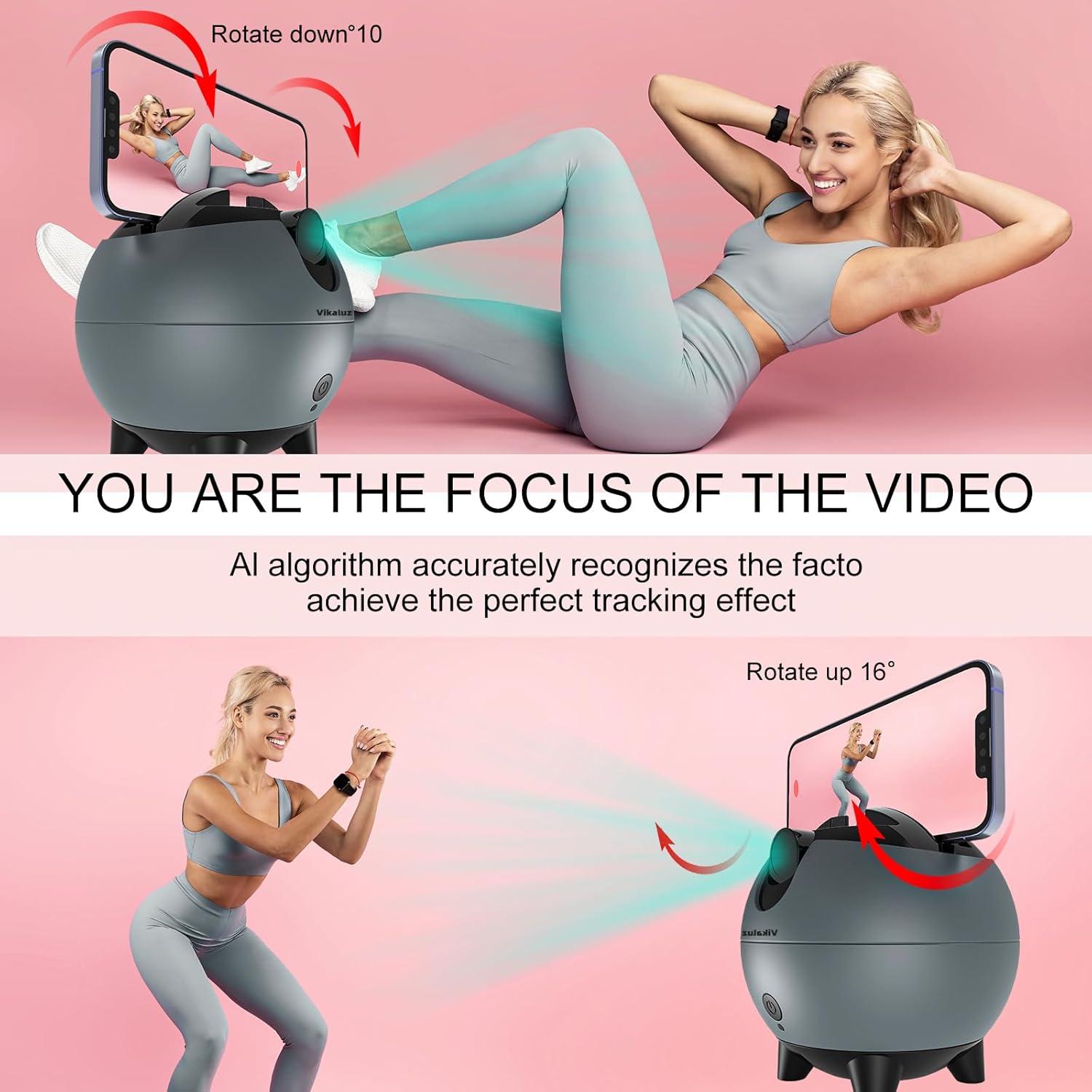 Trípode de Seguimiento Facial Automático Vikaluz Q9-P 360°