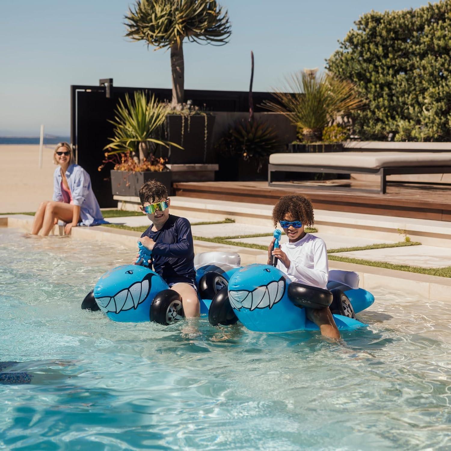 Flotador de piscina FUNBOY Sharkruiser Hot Wheels 116x91 cm